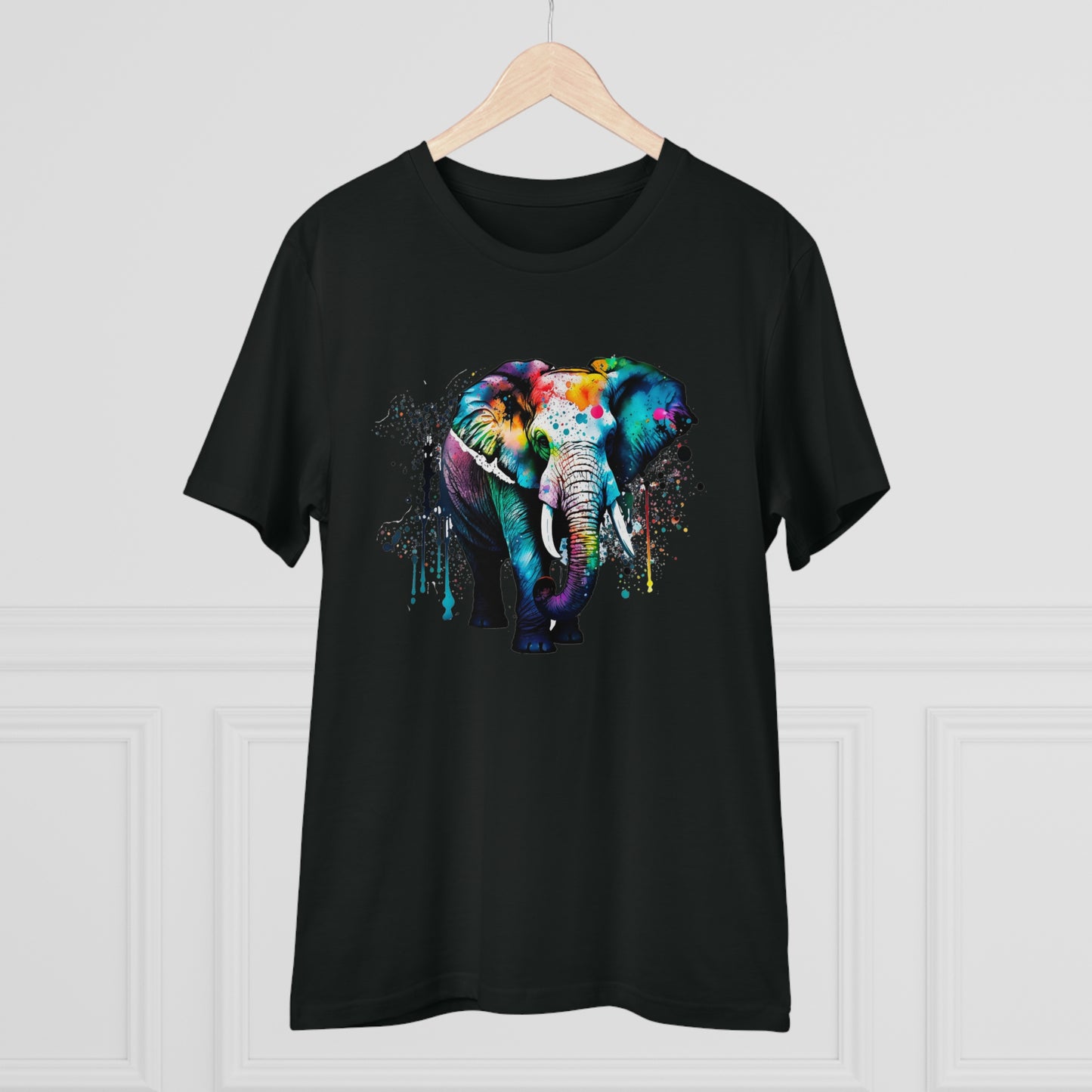 Majestic Elephant T-Shirt in Watercolor Style - Unisex Eco-Friendly T-Shirt - Embrace Nature with Style and Sustainability