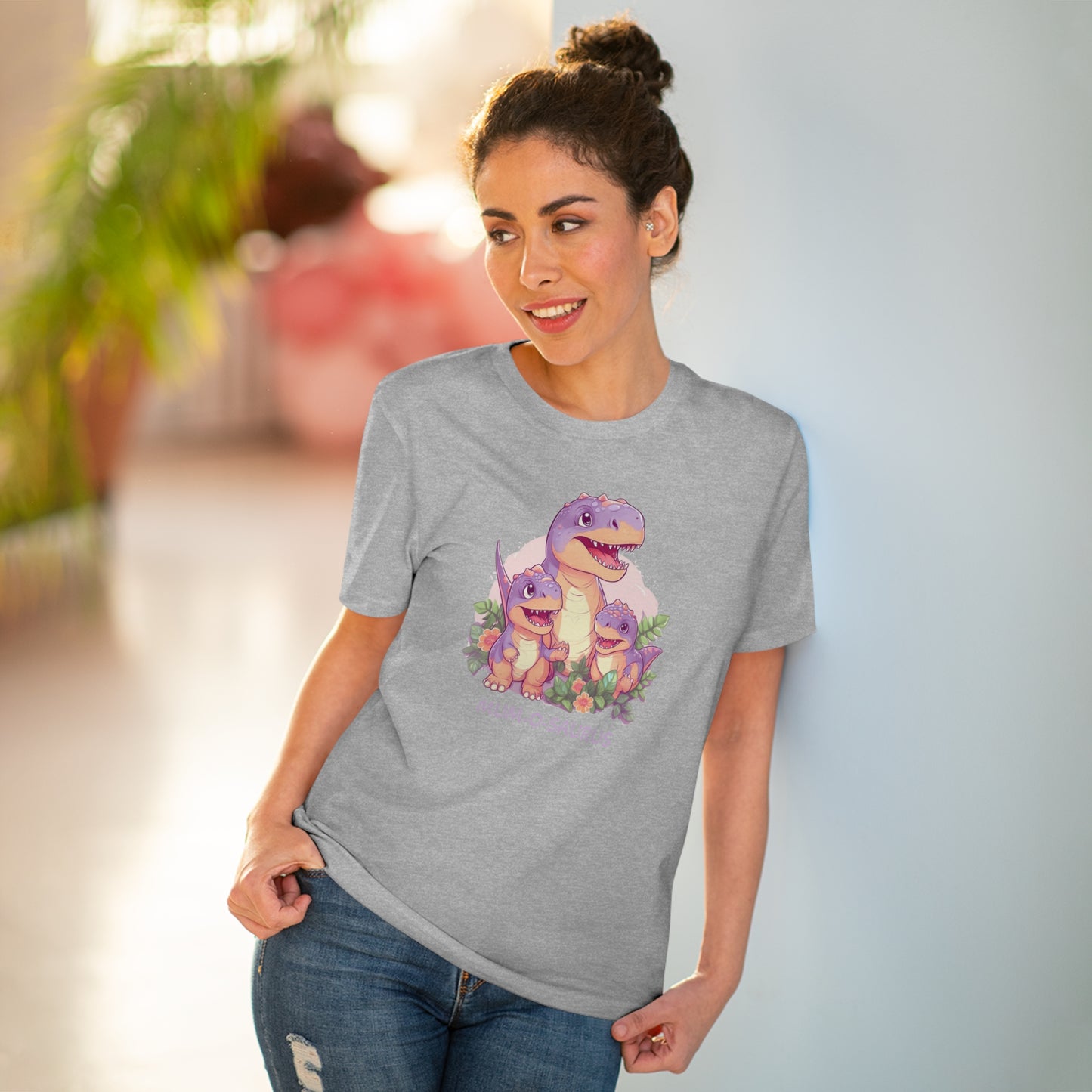 Mum-o-saurus - Unisex Eco-Friendly T-Shirt - Celebrate Mother's Day with Playful Style and Sustainability