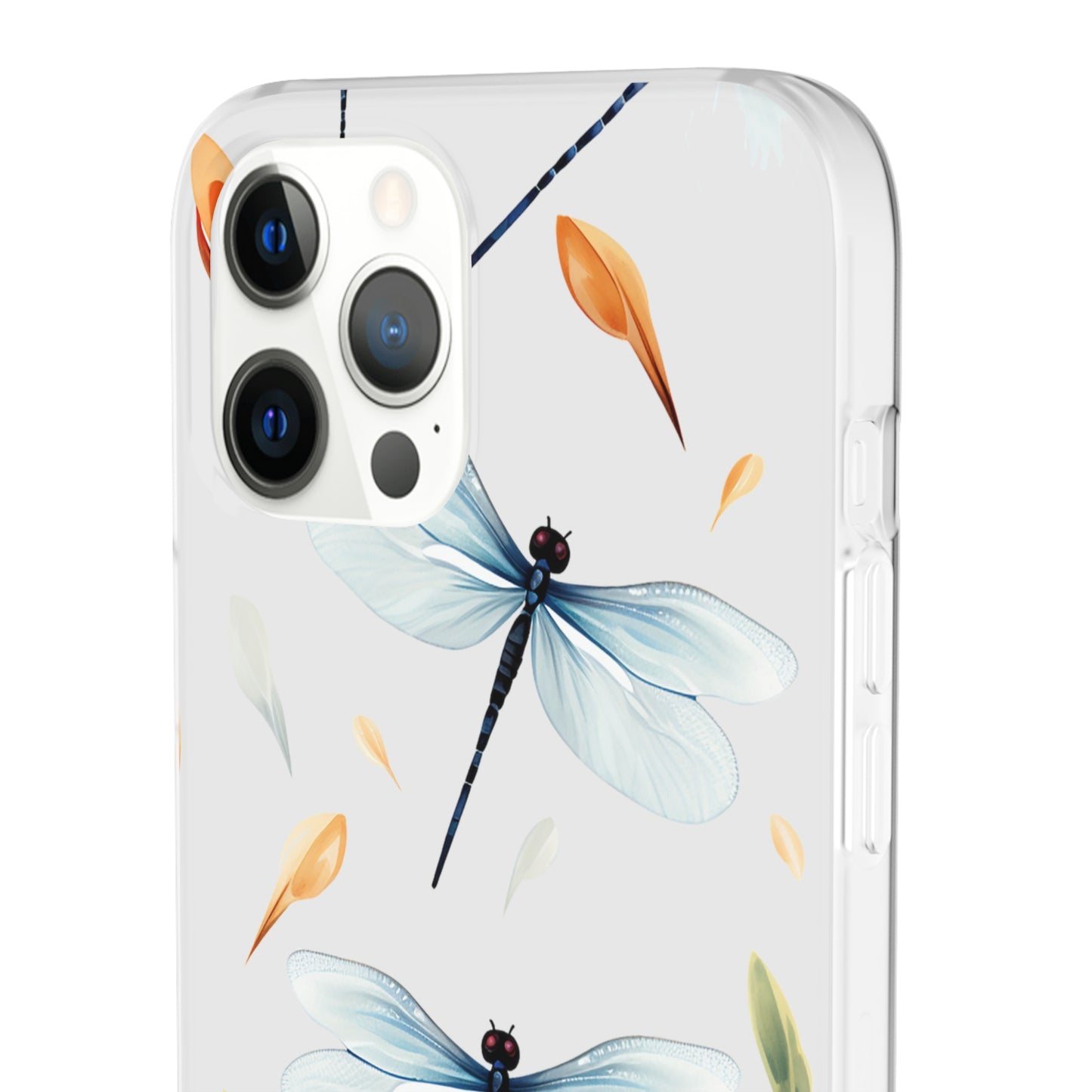 Dragonfly Dreams: Transparent Flexi Phone Case