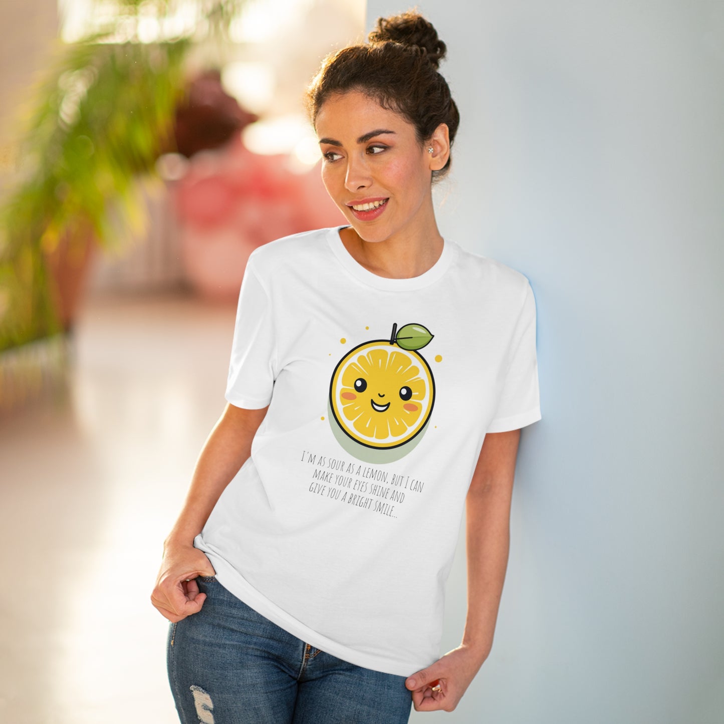 Cute Eco-Friendly Lemon T-Shirt - Brighten Your Day with Citrus Charm !