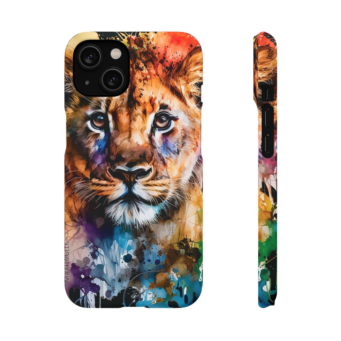 Phone Case Watercolor Lion Cub