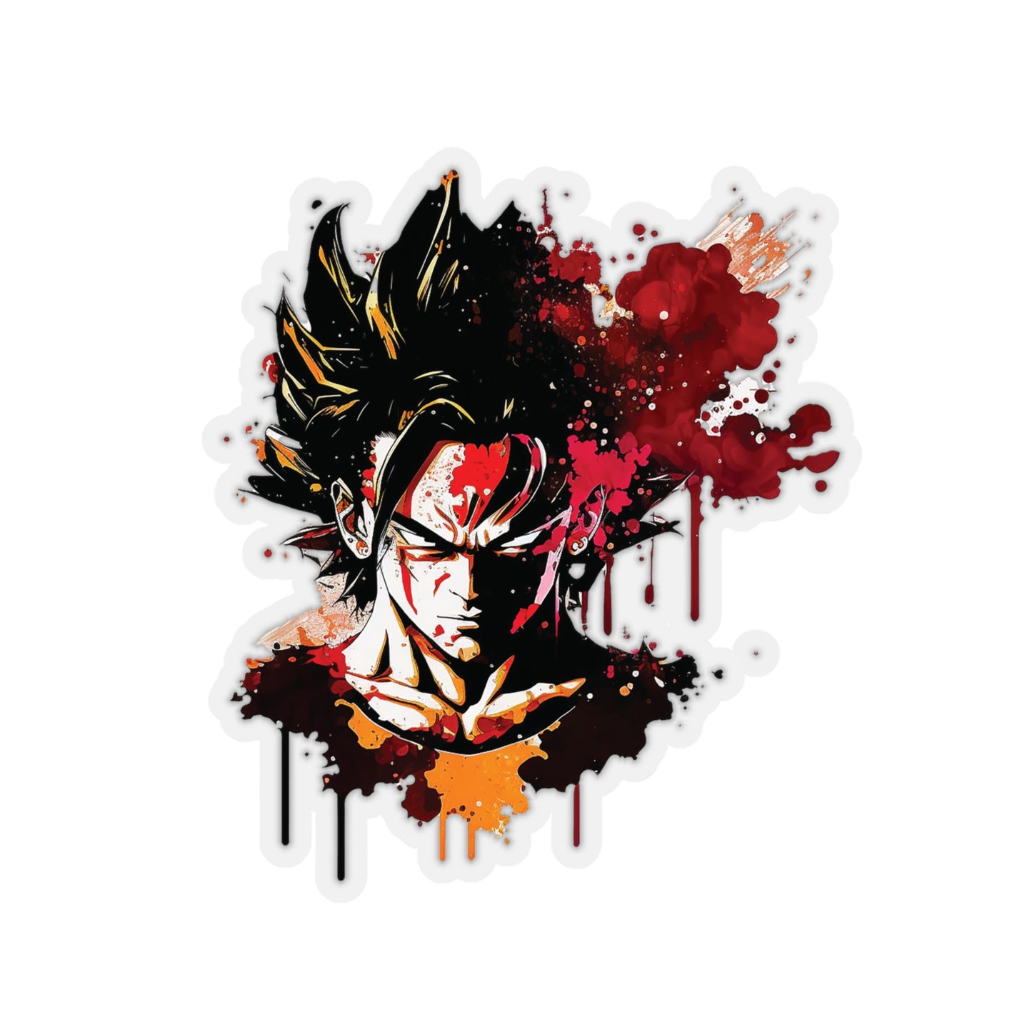 San Goku Sticker - Add Some Colorful and Powerful Style to Your Tech - Dragon Ball