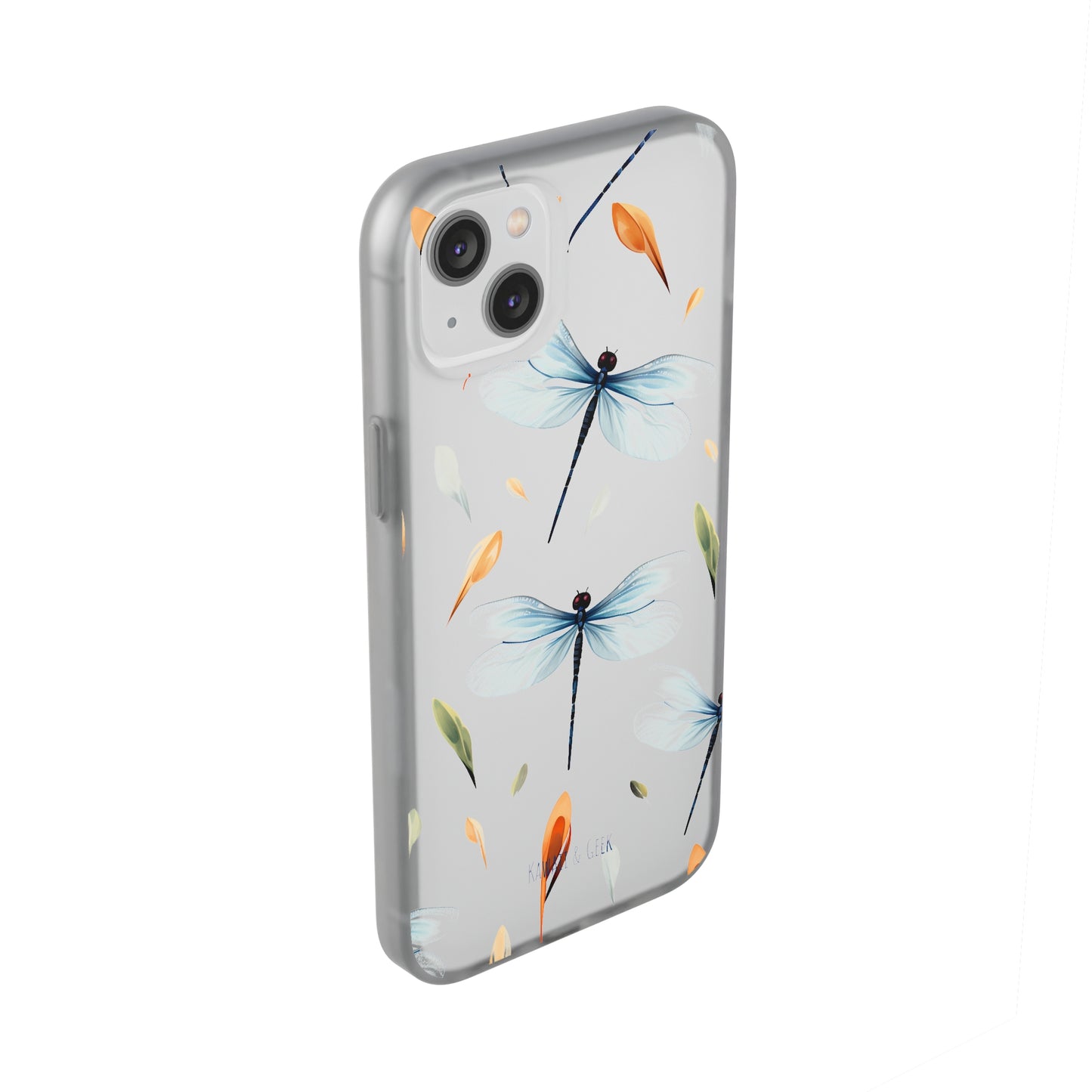 Dragonfly Dreams: Transparent Flexi Phone Case