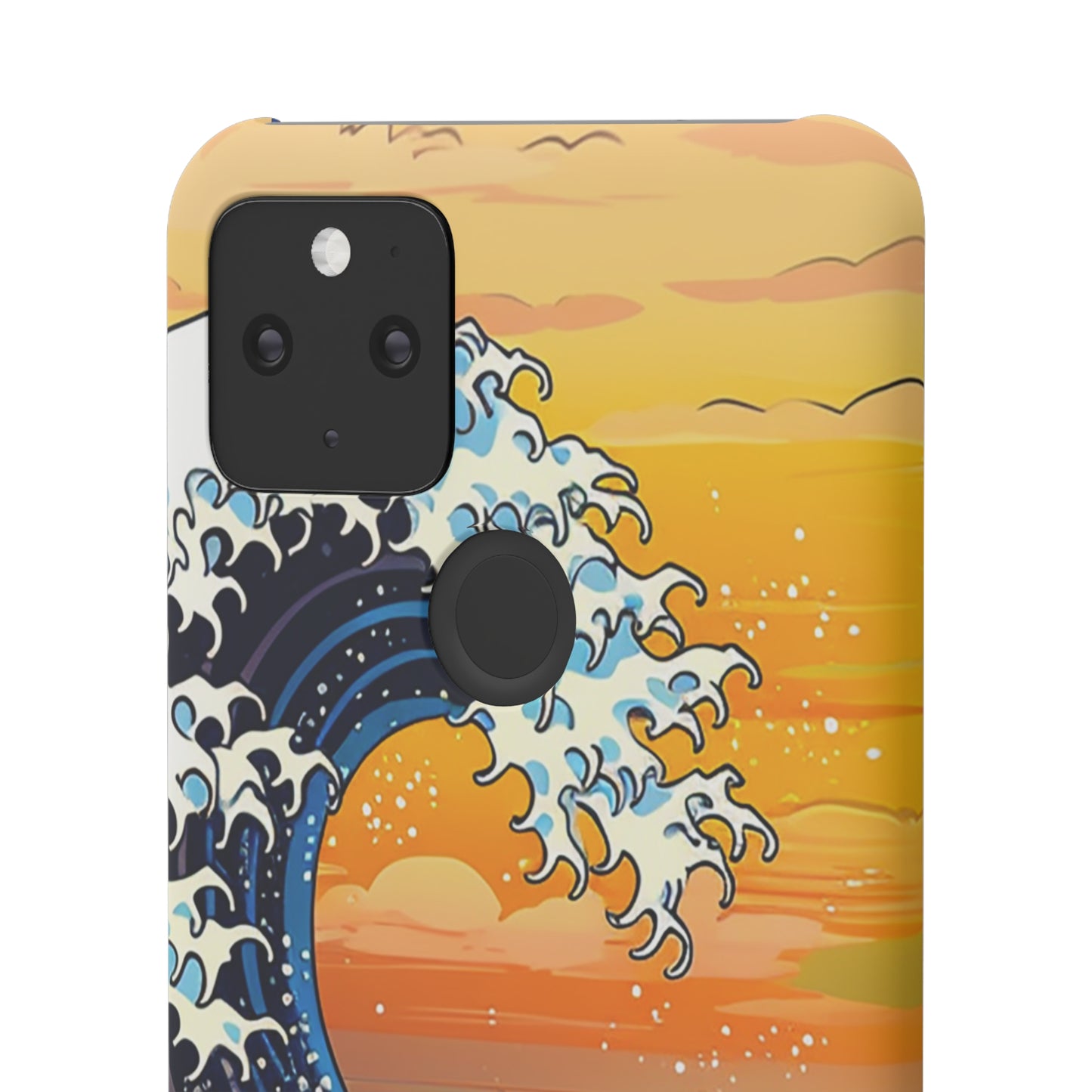 Sunset Big Wave Phone Case - Embrace the Majestic Hokusai Style in Your Hands