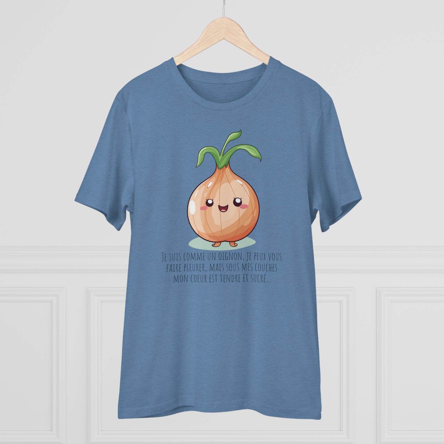 Sweet and Sassy Eco-Friendly Onion T-Shirt for Heartfelt Style - FRENCH