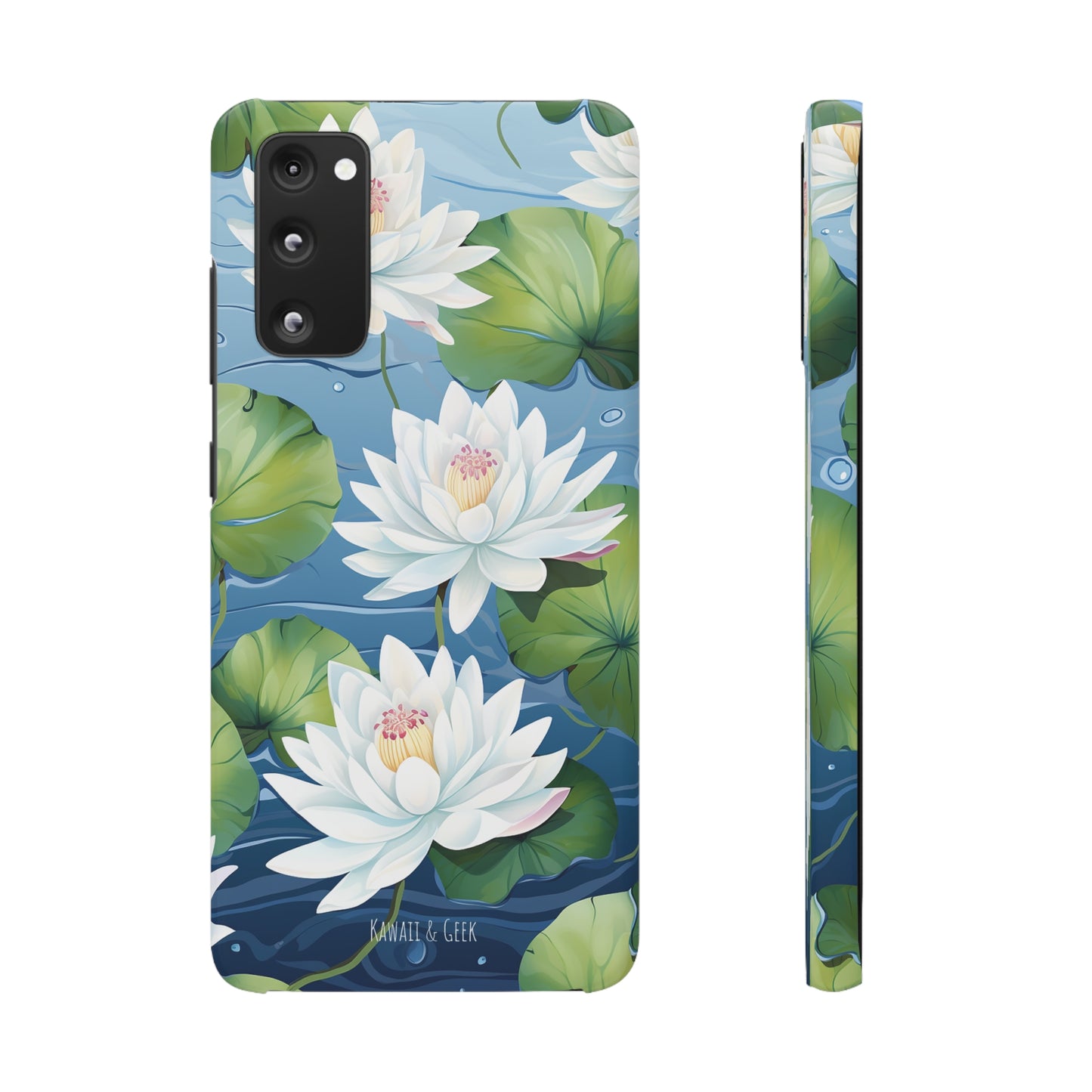 Elegant Water Lilies: Premium Phone Case