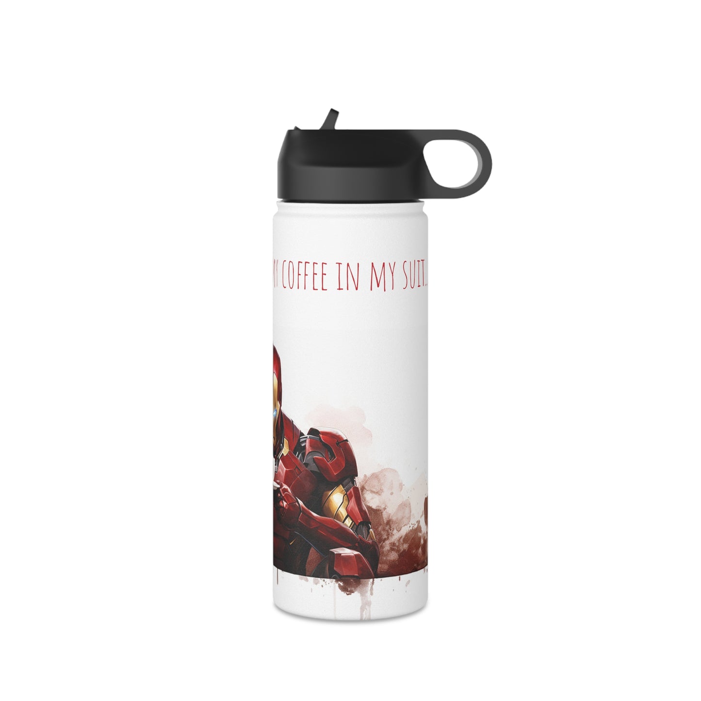 Iron Man's Coffee Break: Stainless Steel Bottle