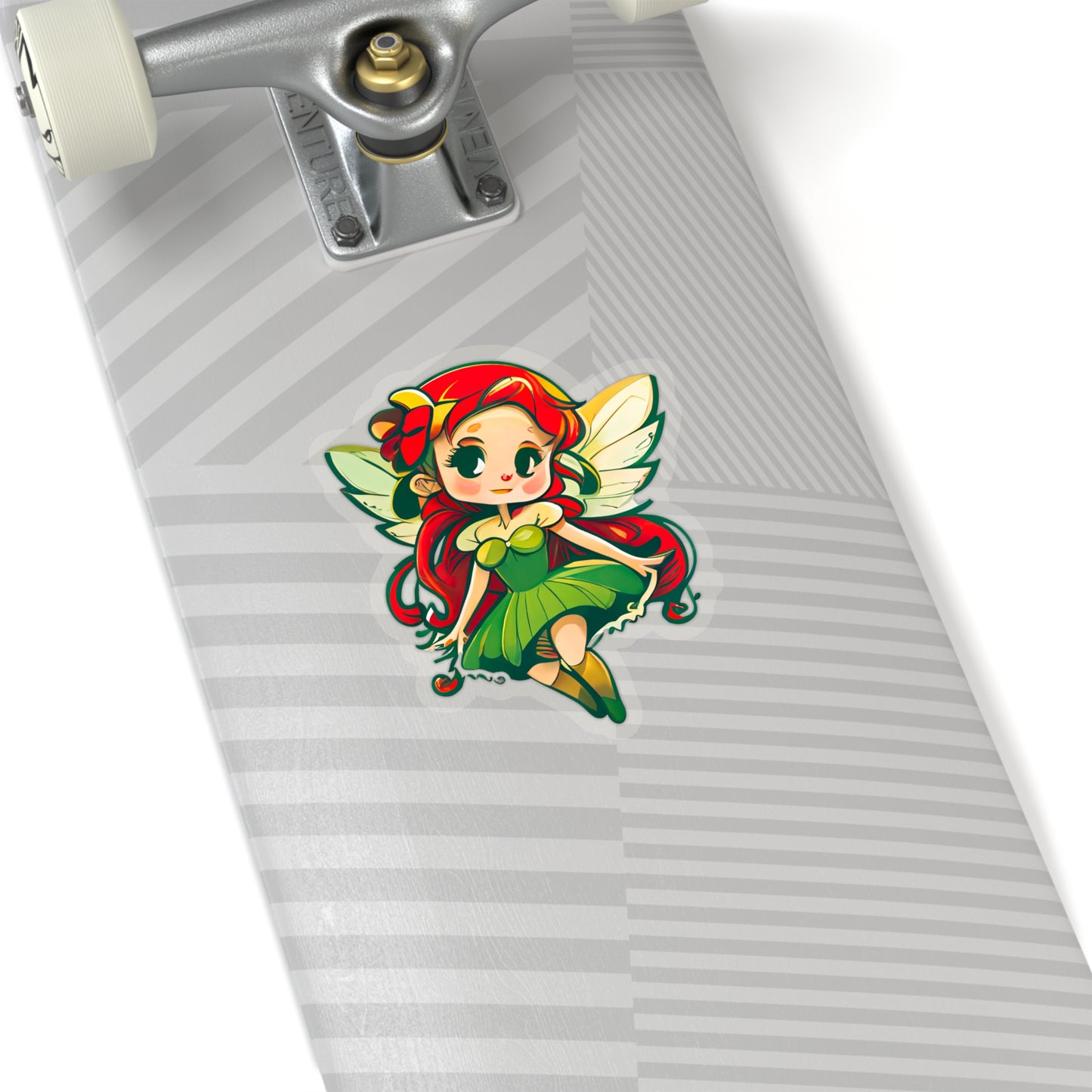 Kawaii Green Fairy Sticker - Add Some Cute and Magical Style to Your Tech