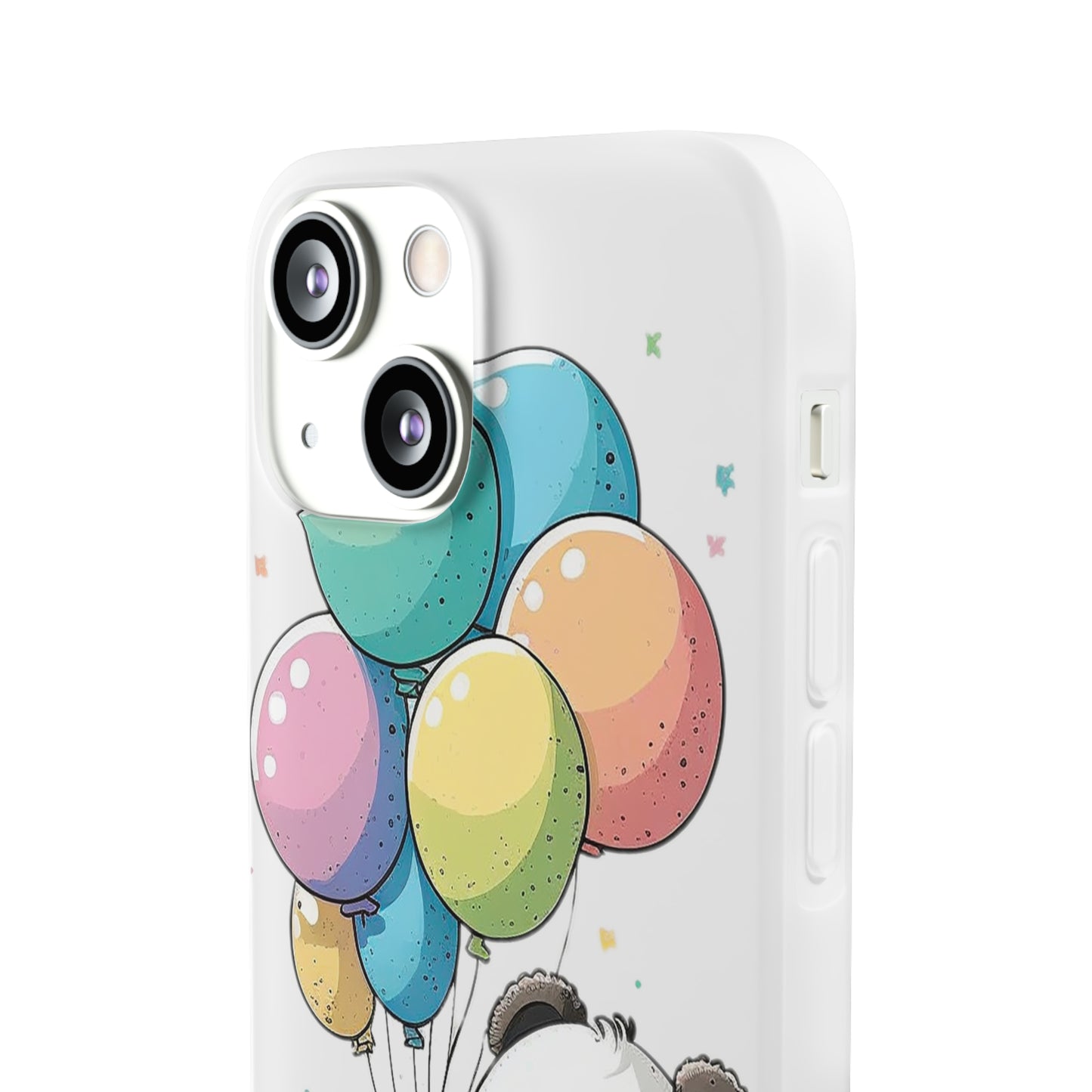 Cute Panda with Balloons flexi Smartphone Case - Add Some Adorable and Protective Style to Your Device