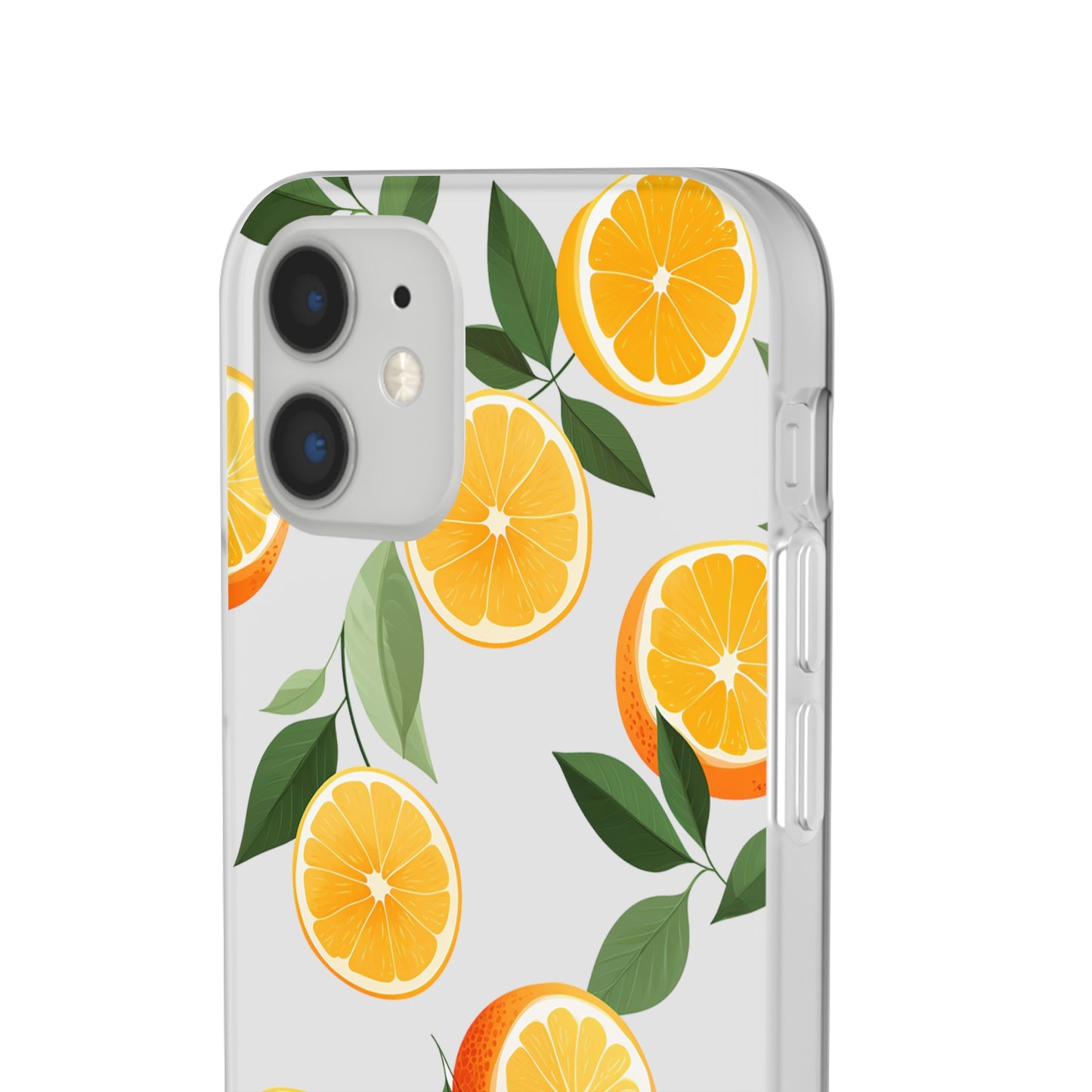 Zesty Orange Slices Transparent Flexi Phone Case