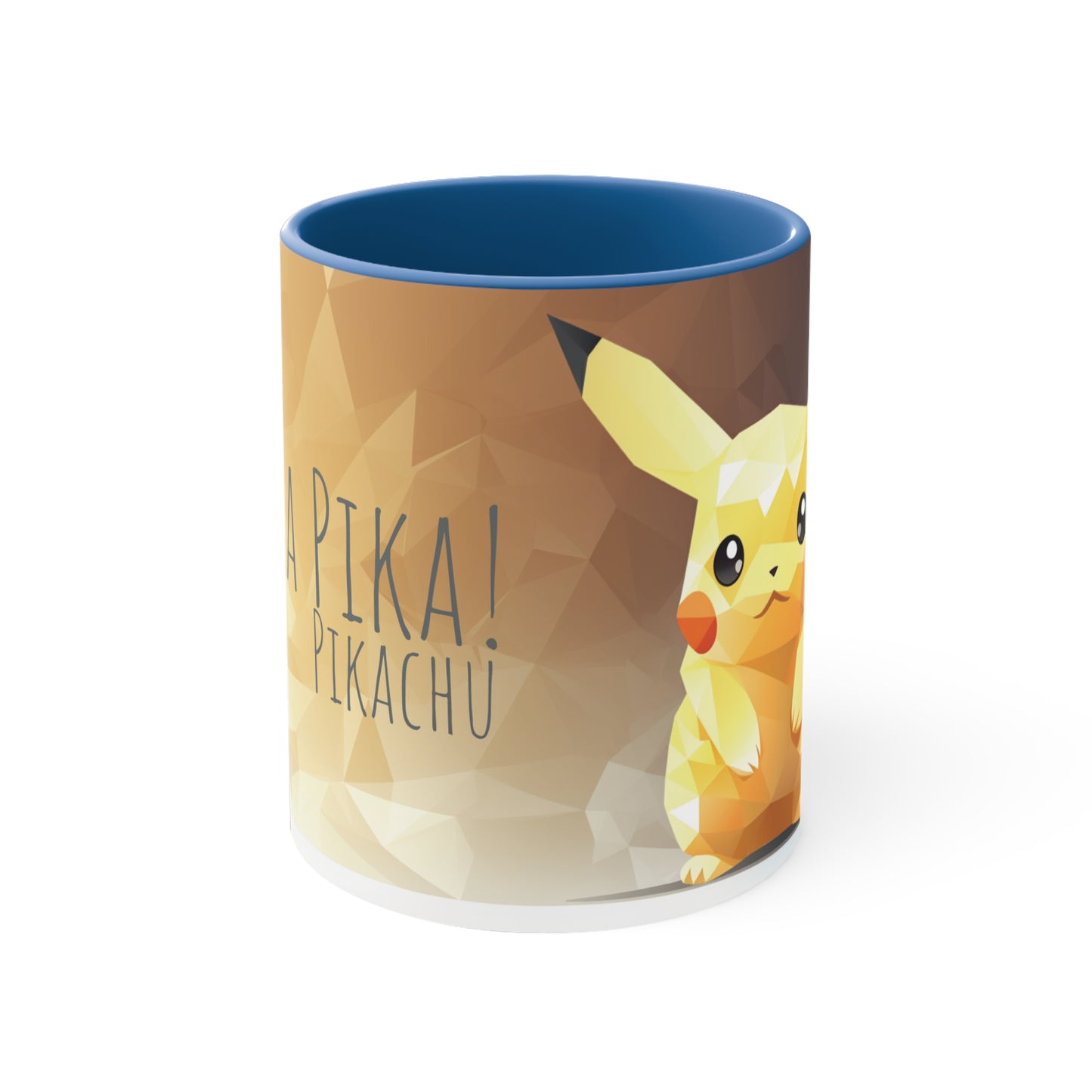 Pikachu Geometric Bicolor Mug - Unleash the Power of 'Pika Pika!'"