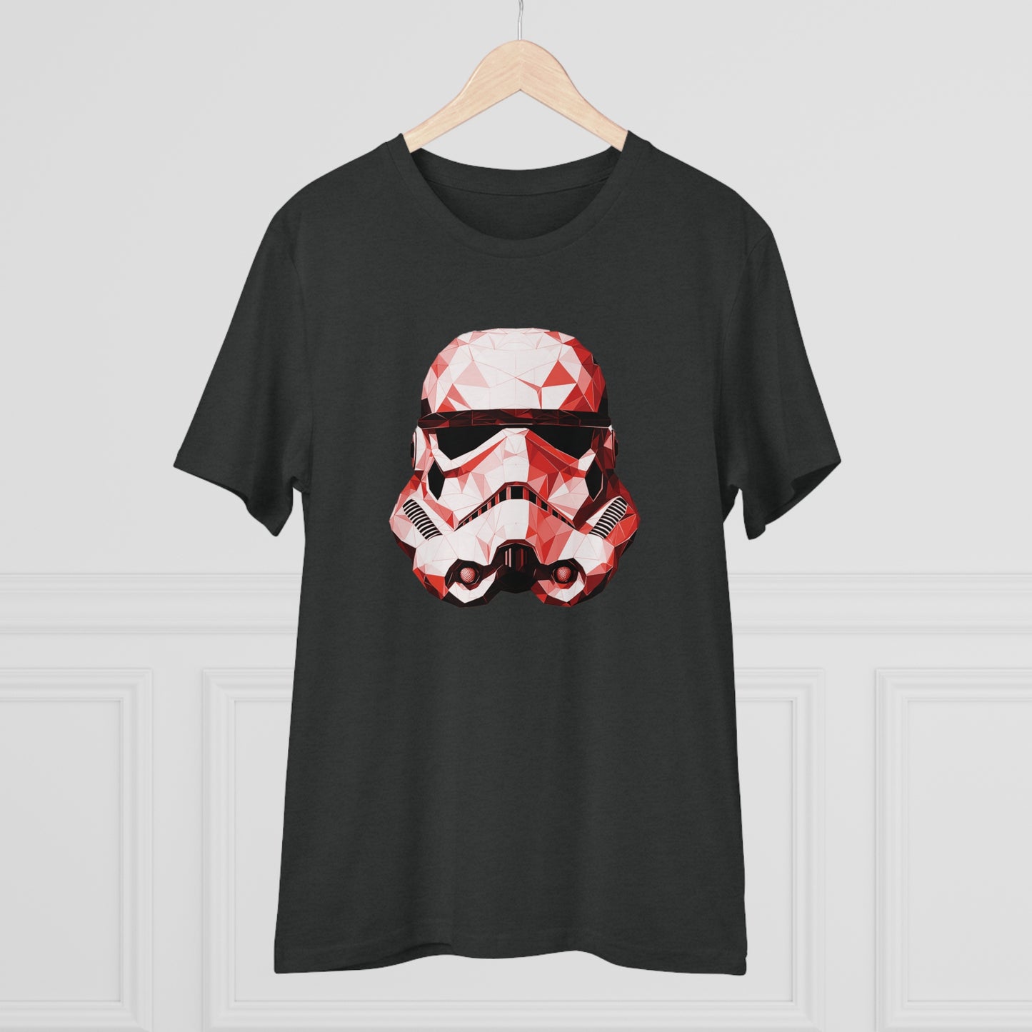 Stormtrooper Polygonal T-Shirt - Red Edition - Embrace Galactic Precision - Star Wars