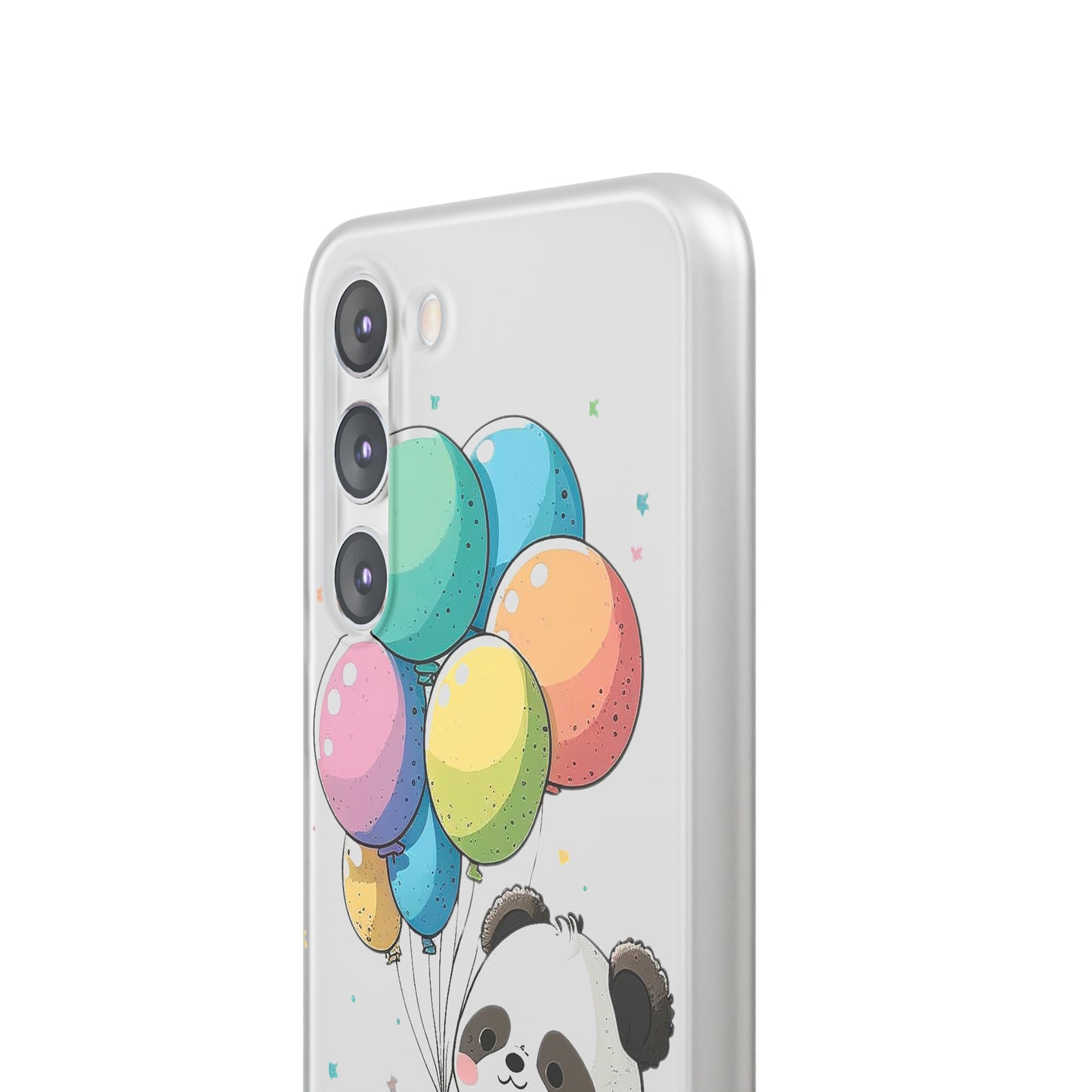 Cute Panda with Balloons flexi Smartphone Case - Add Some Adorable and Protective Style to Your Device