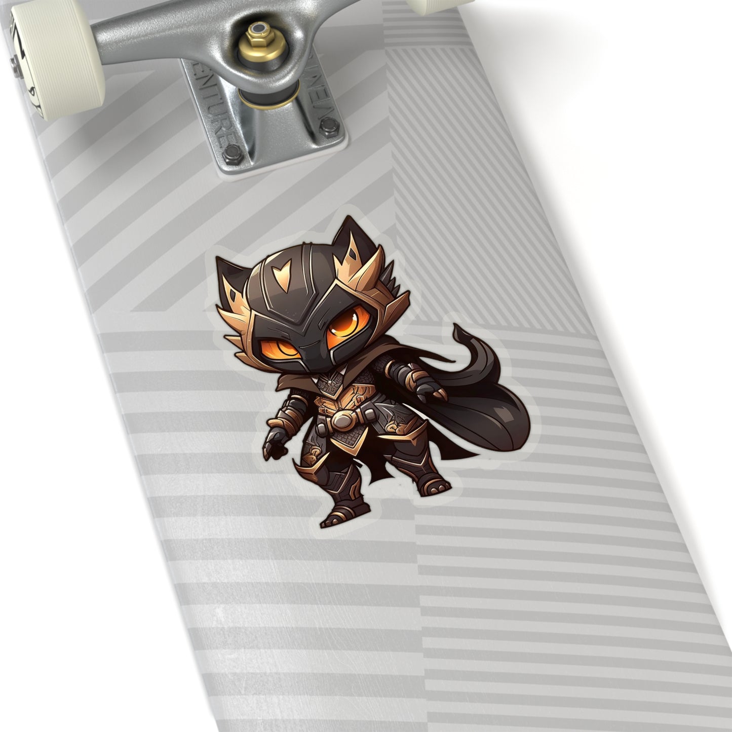 Sleek and Cunning Black Panther Fox Sticker - Strike Fear with this High-Tech Warrior