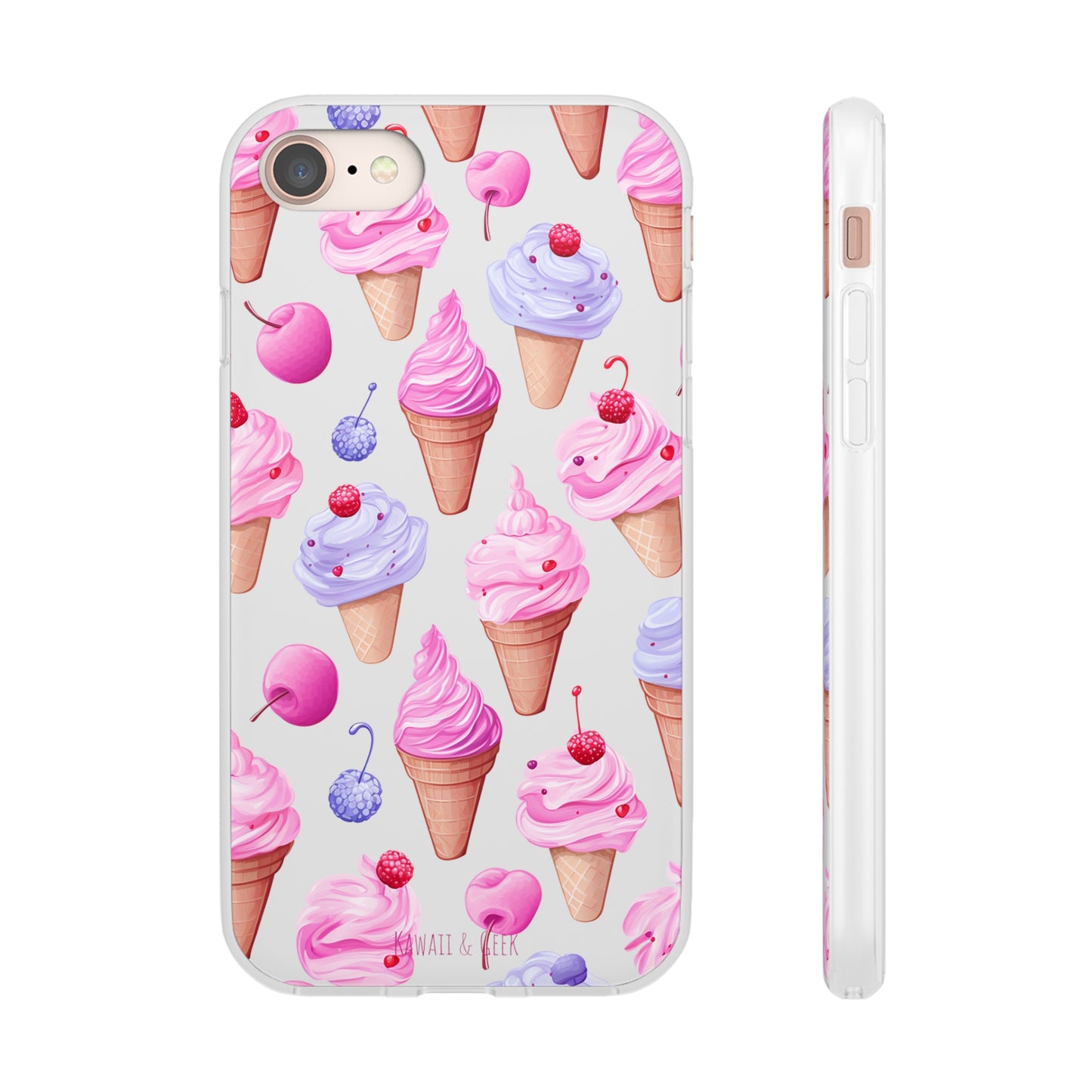 Vibrant Ice Cream Delight Flexi-Case for Phones