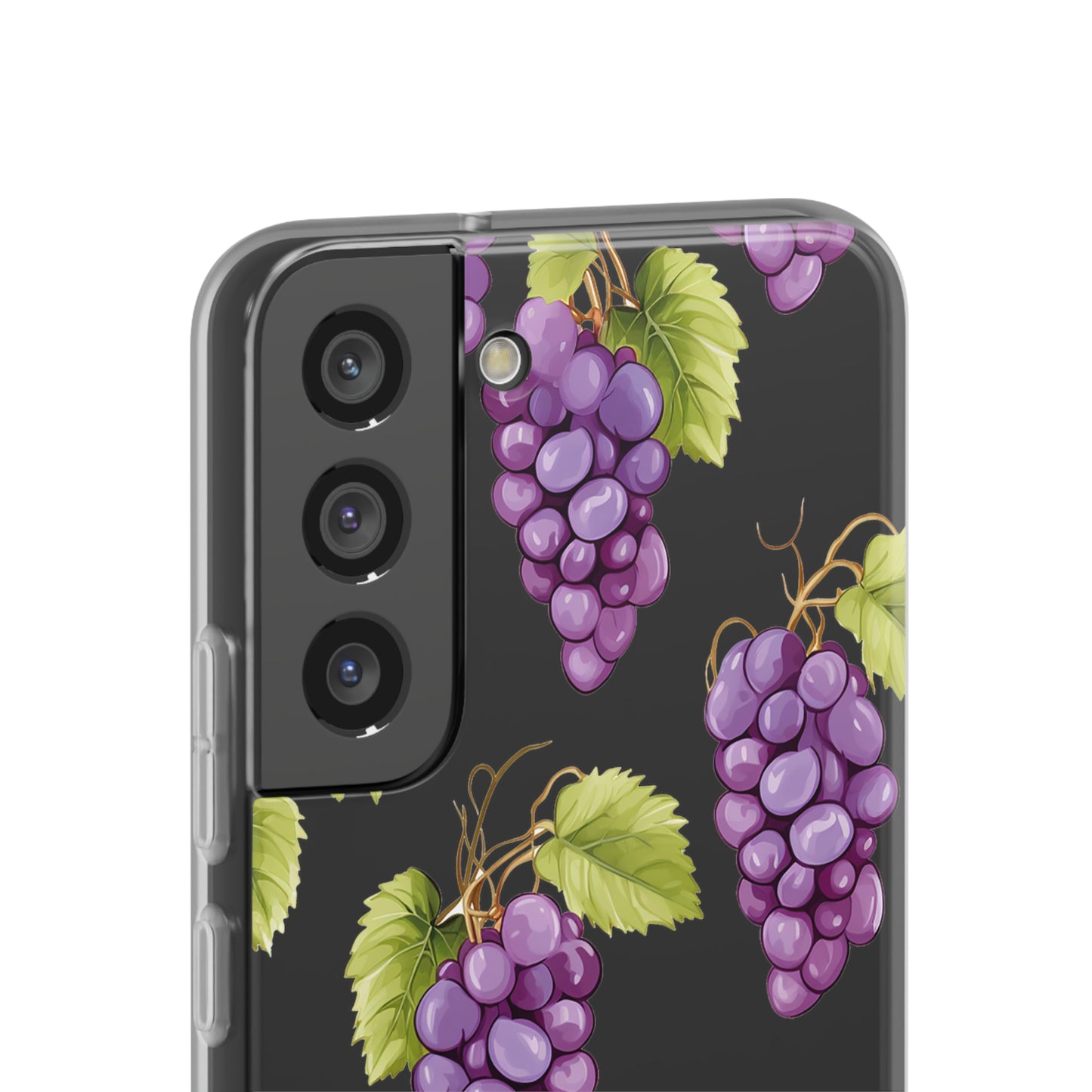 Flexi Grape Delight: Transparent Phone Case