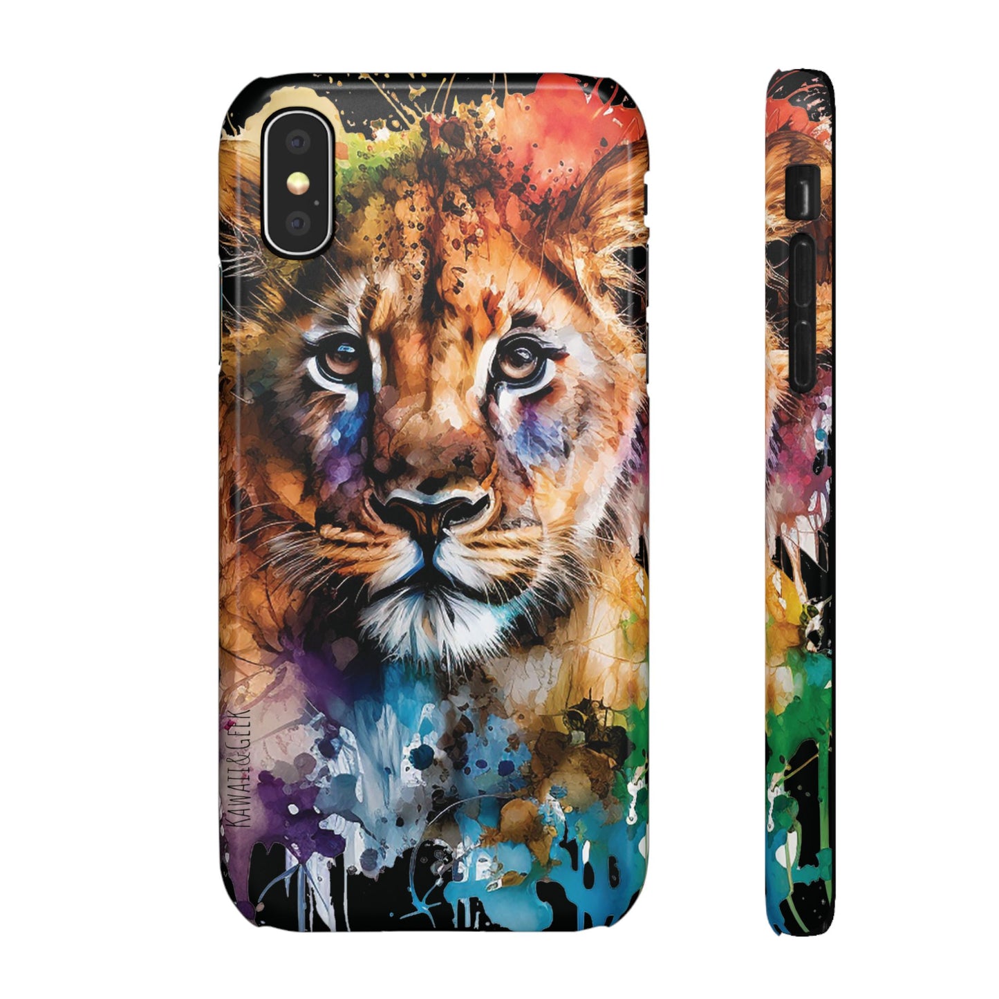 Phone Case Watercolor Lion Cub