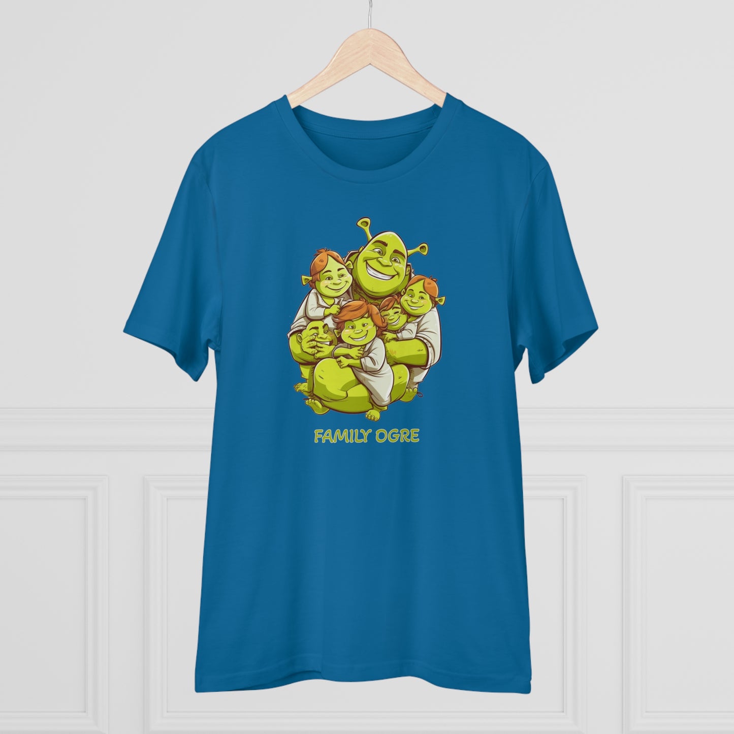 Family Ogre - Unisex Eco-Friendly T-Shirt - Celebrate Father's Day with Shrek and His Kids