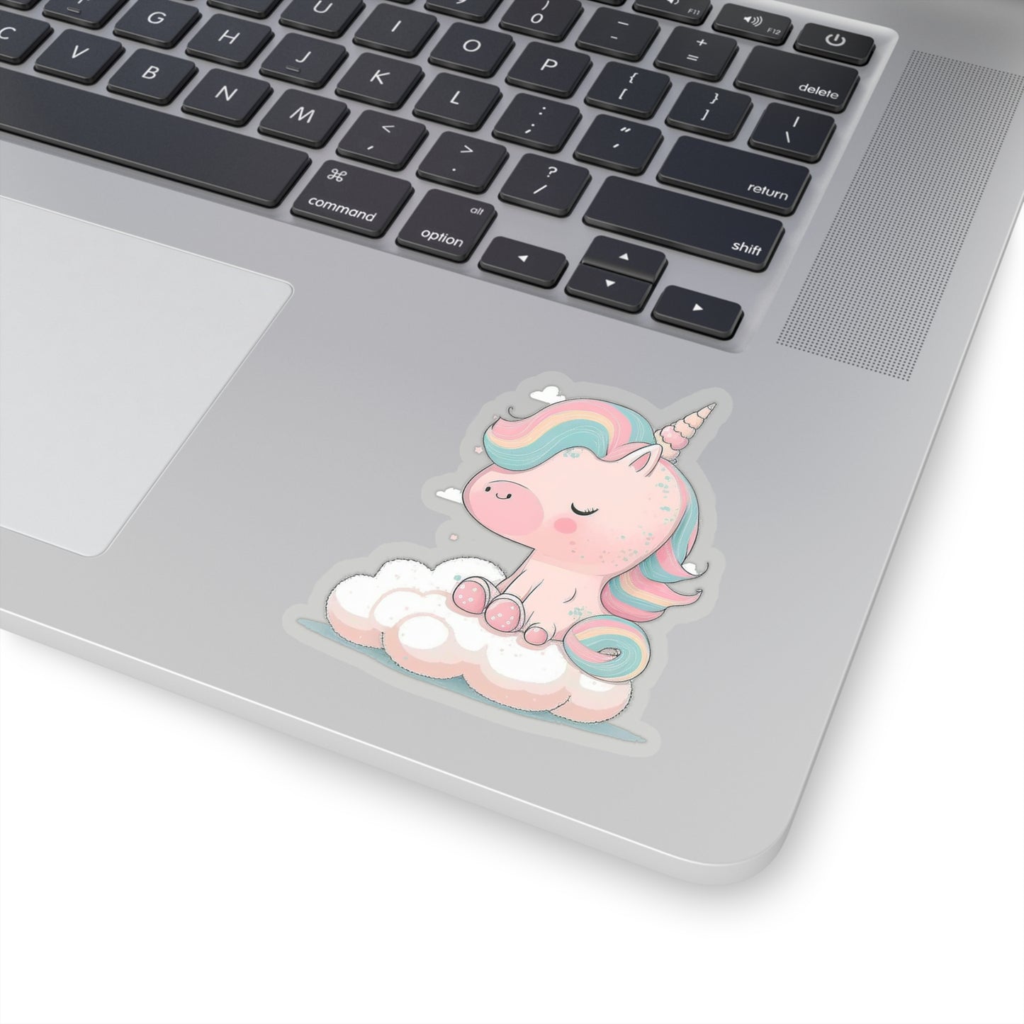 Cute Unicorn Sleeping Sticker - Add Some Whimsy and Fantasy to Your Tech