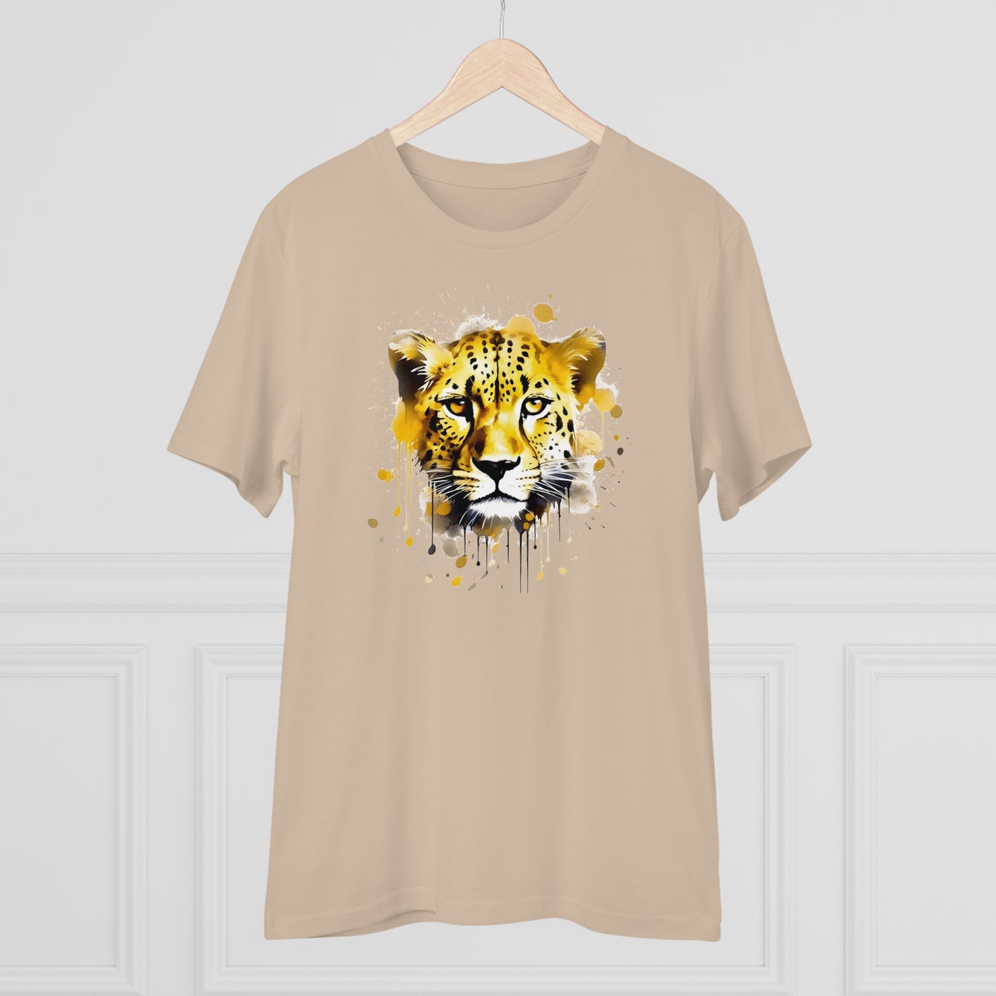 Cheetah T-Shirt in Watercolor Style - Unisex and Eco-Friendly - Embrace Wildlife with Style and Sustainability