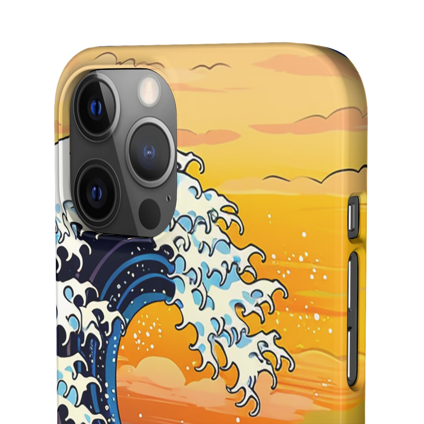 Sunset Big Wave Phone Case - Embrace the Majestic Hokusai Style in Your Hands