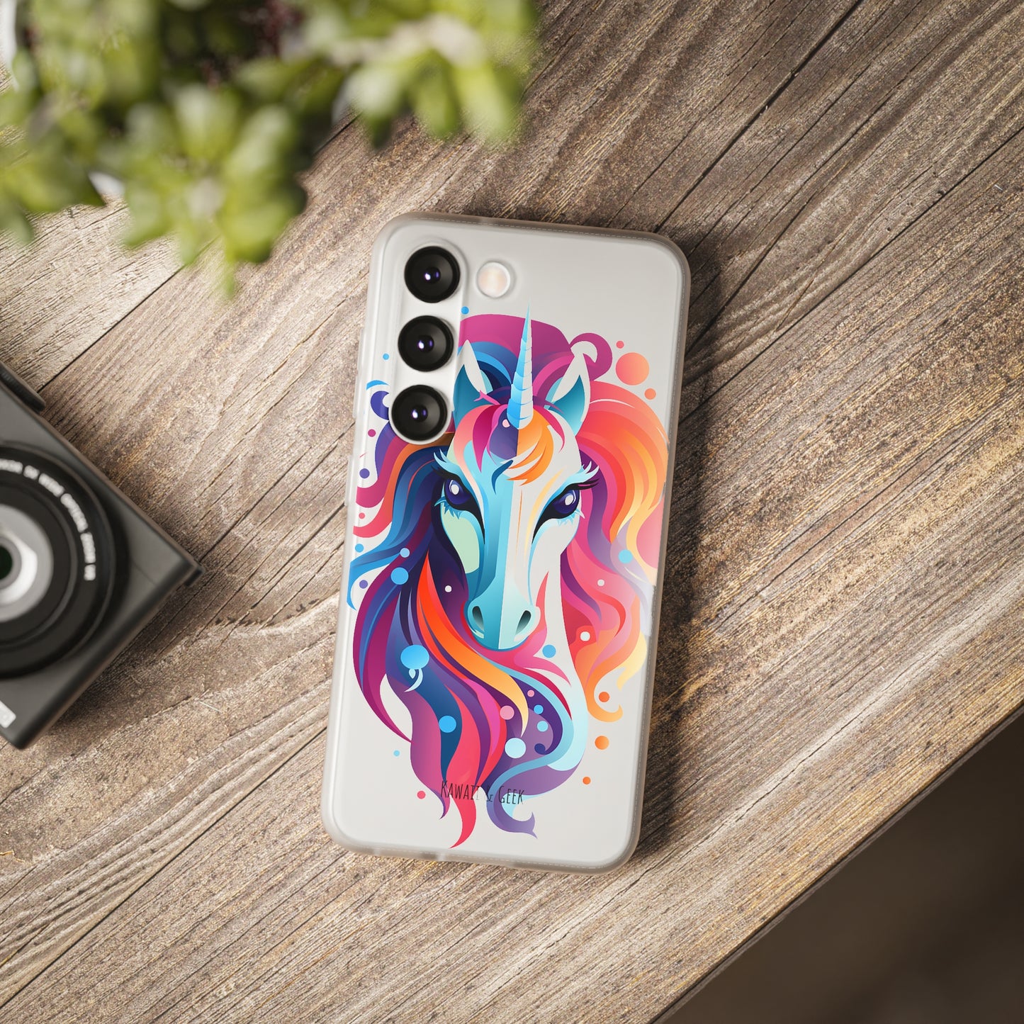 Ink Unicorn Flexi Transparent Phone Case