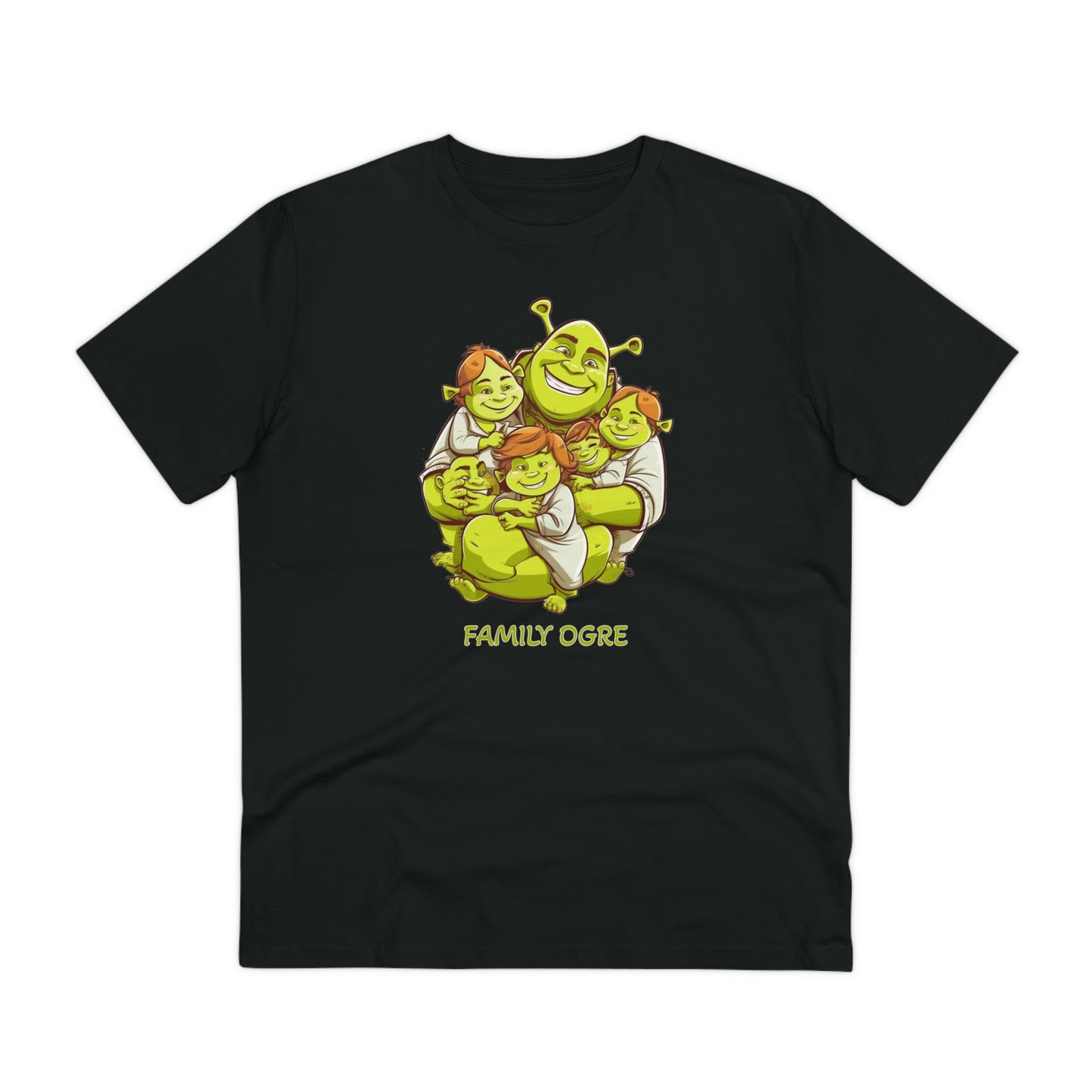 Family Ogre - Unisex Eco-Friendly T-Shirt - Celebrate Father's Day with Shrek and His Kids