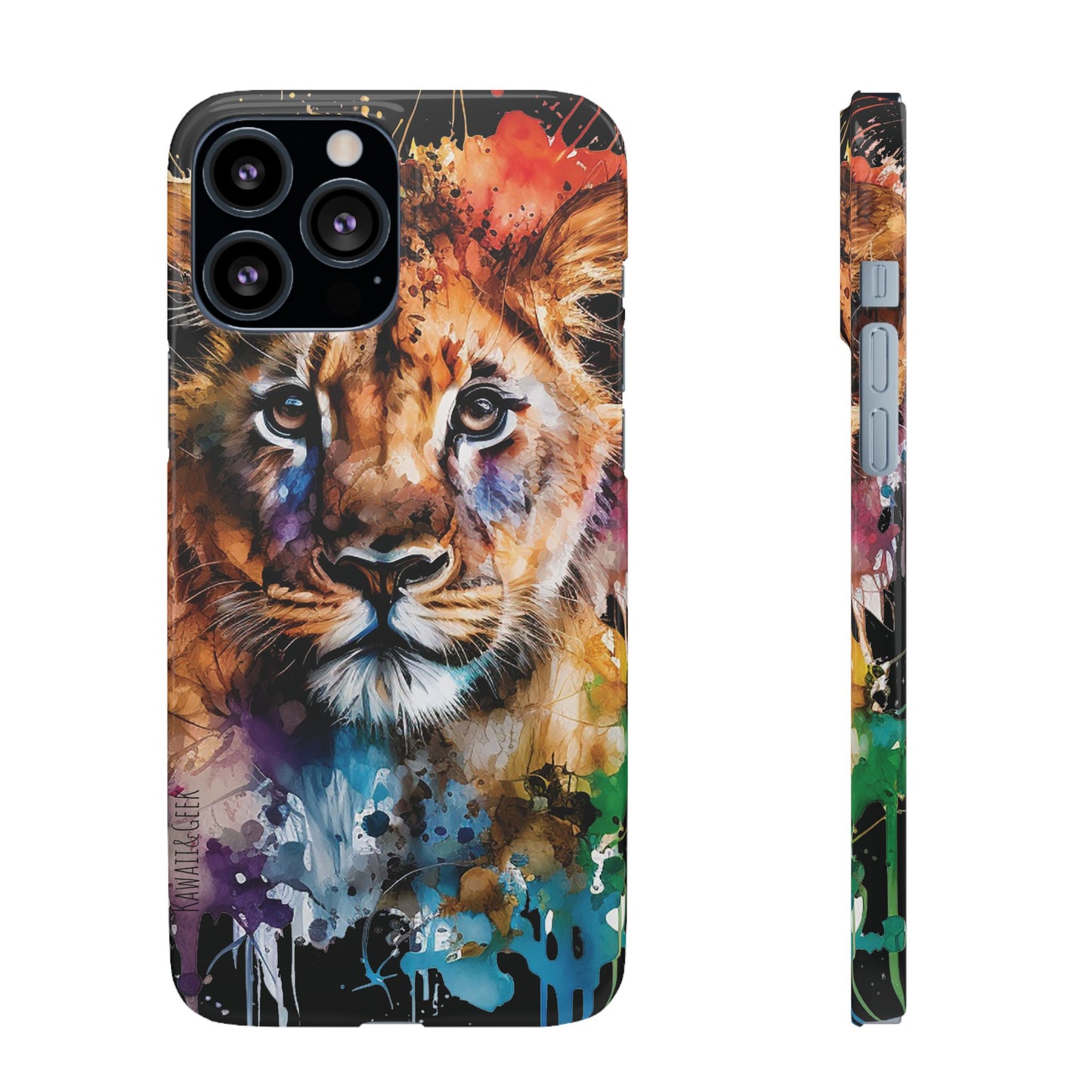 Phone Case Watercolor Lion Cub
