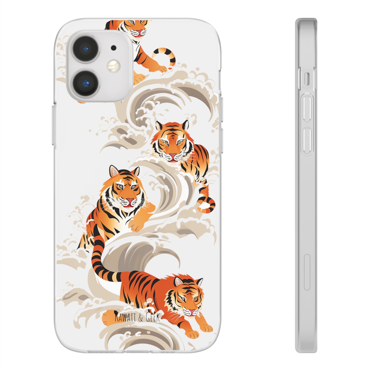 Elegant Chinese Ink Tiger Flexi Phone Case