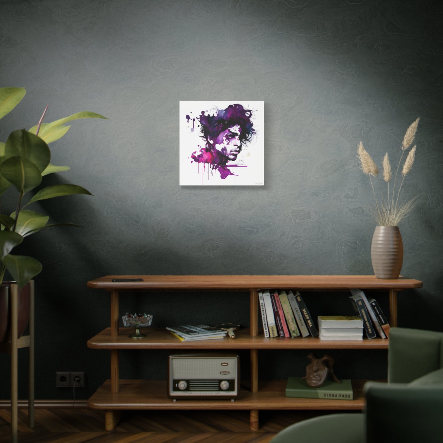 Prince in Purple Rain Watercolor Style Canva - Add Some Artistic and Musical Style to Your Walls