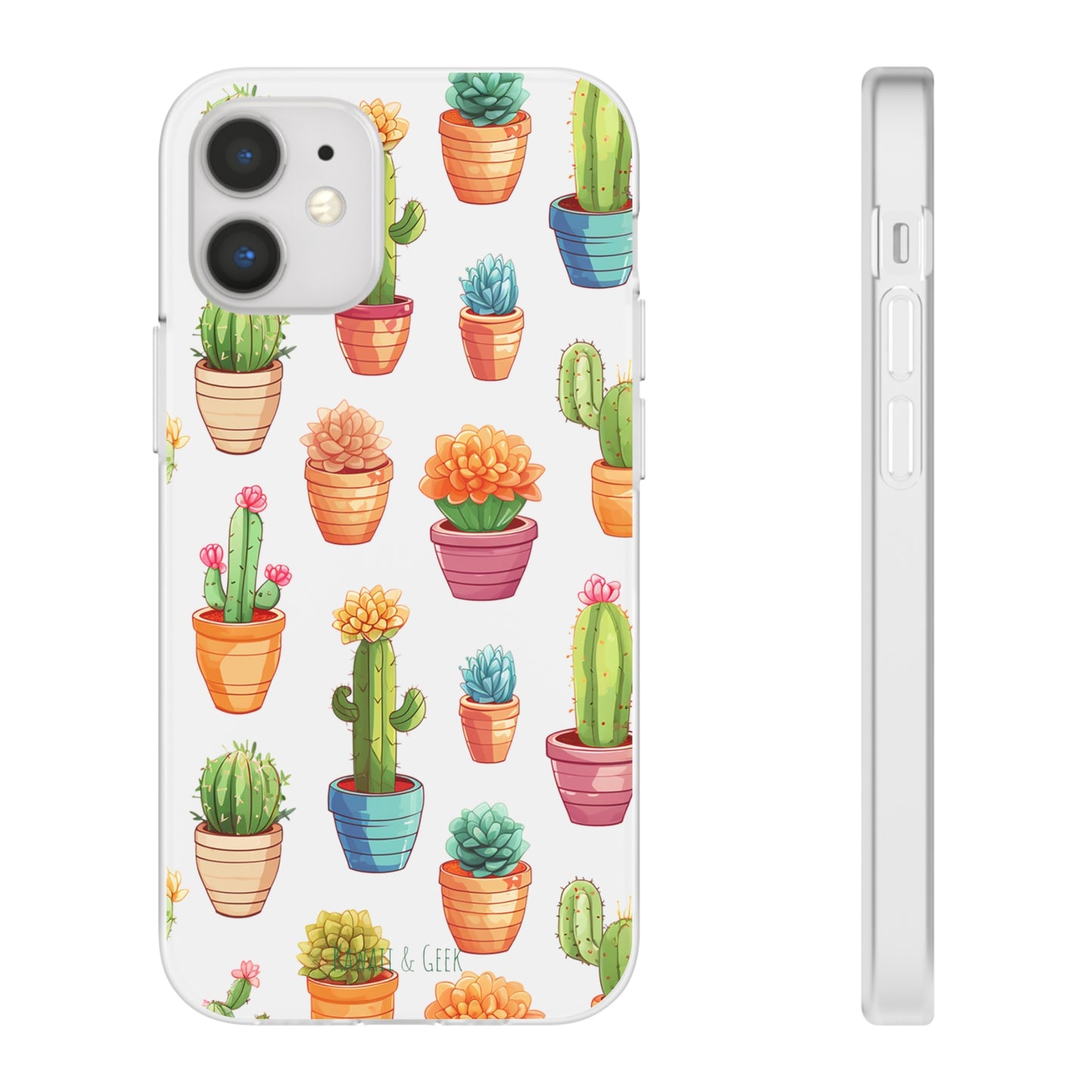 Charming Cactus Flexi and semi Transparent Phone Case