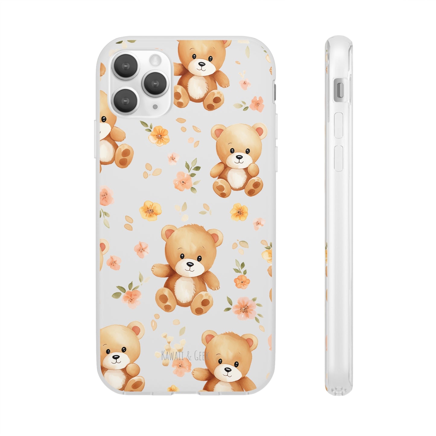 Teddy Delight: Flexi and semi-Transparent Phone Case