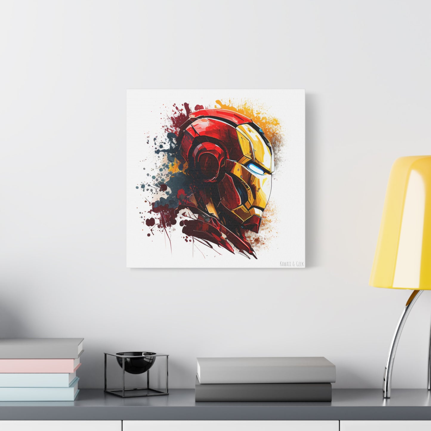 Iron Man Canva - Add Some Pop-Art and Watercolor Style to Your Wall Decor - Marvel Avengers