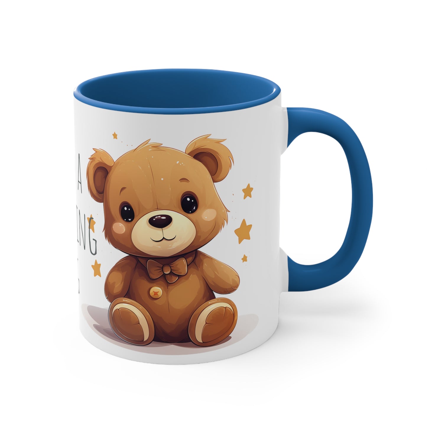 11oz Bi-Color Mug: "Morning Hug" Teddy Duo