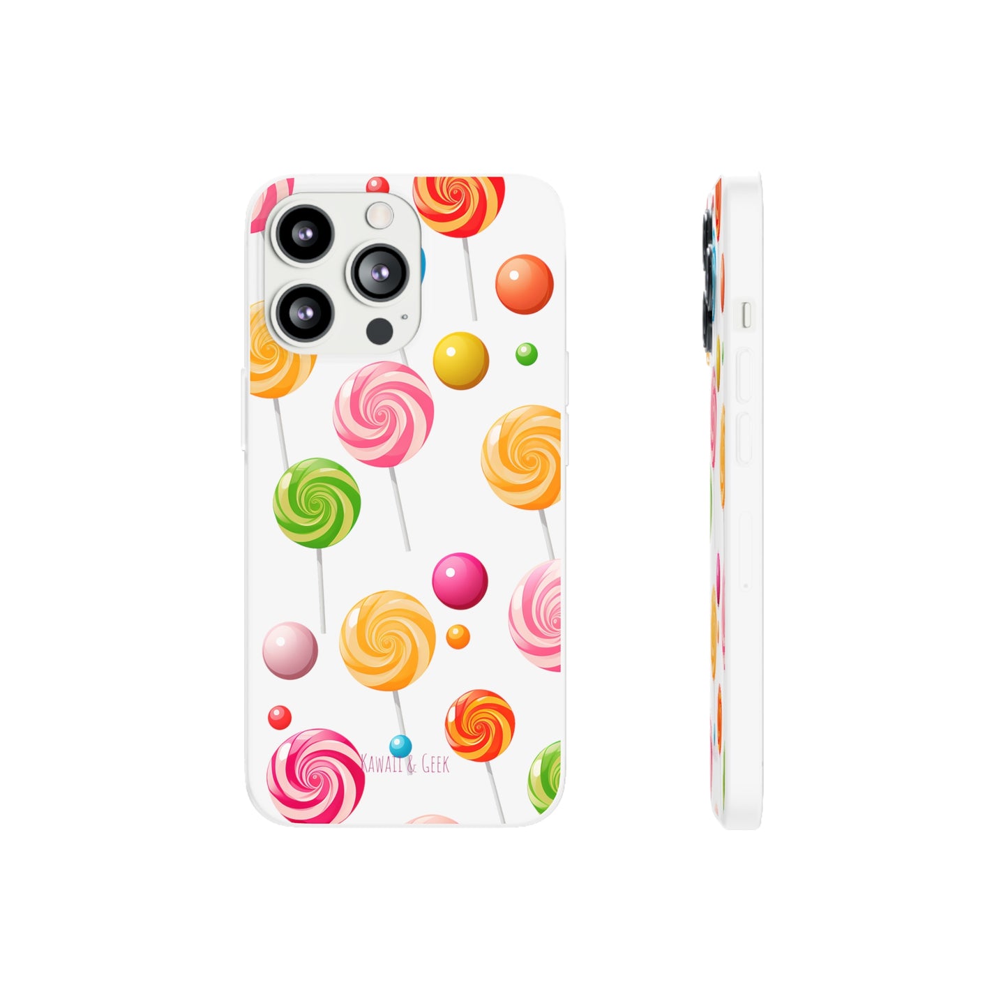 Vibrant Lollypop Array - Flexi Transparent Phone Case