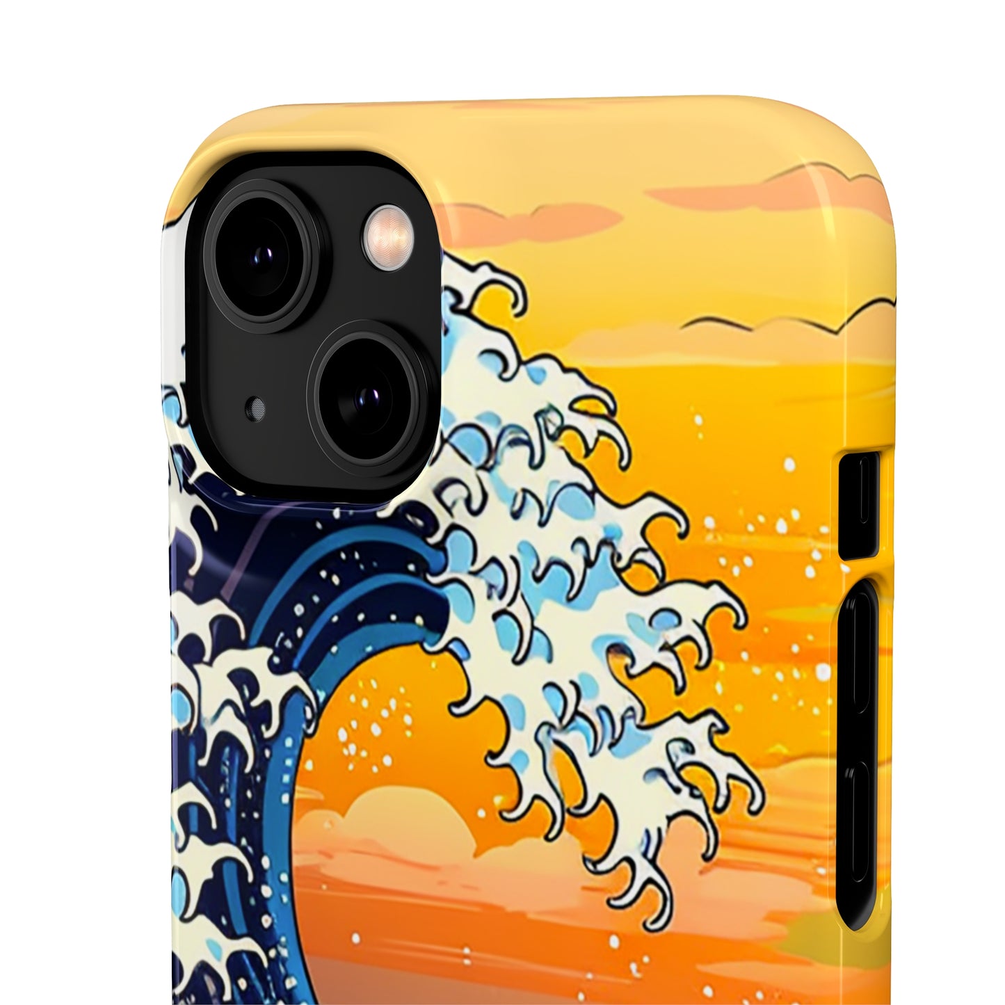 Sunset Big Wave Phone Case - Embrace the Majestic Hokusai Style in Your Hands