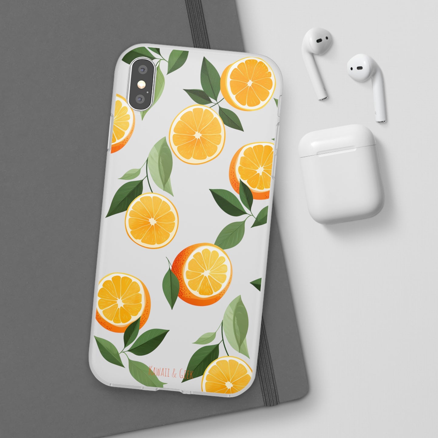 Zesty Orange Slices Transparent Flexi Phone Case