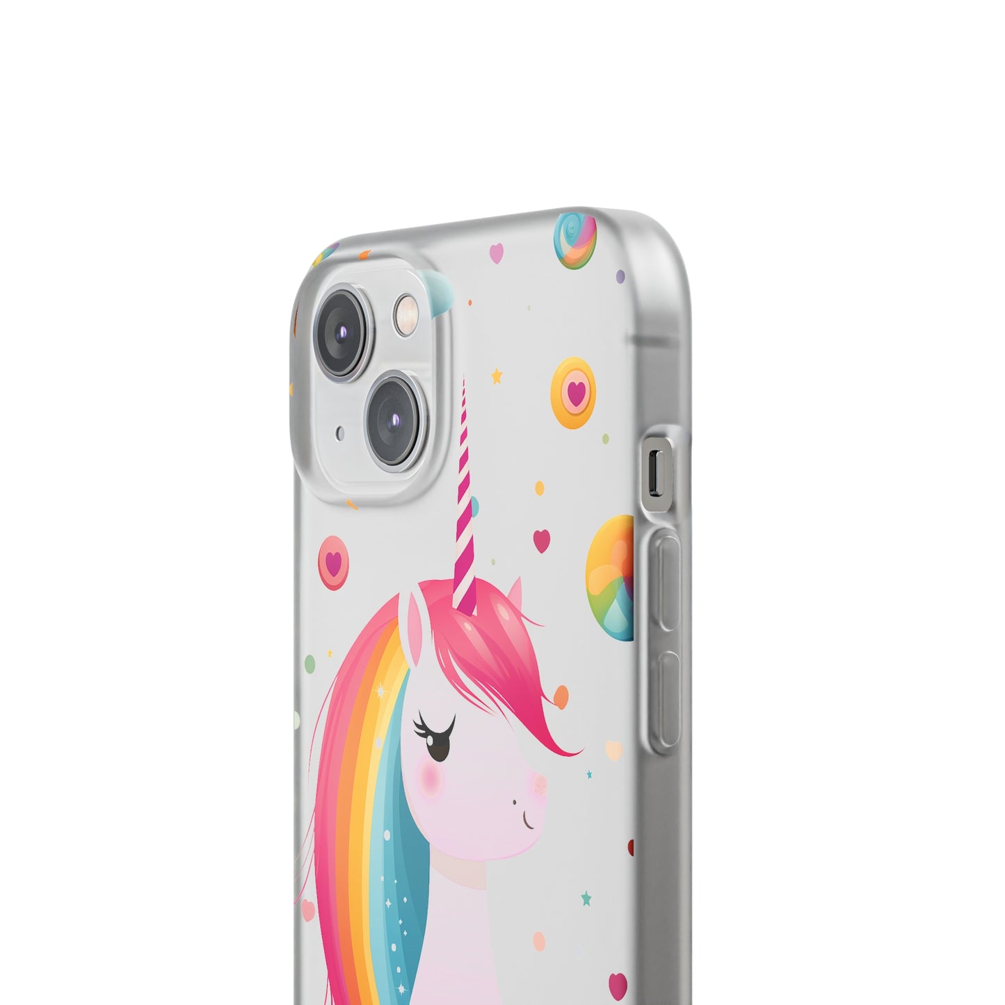 Kawaii Unicorn Flexi Transparent Phone Case