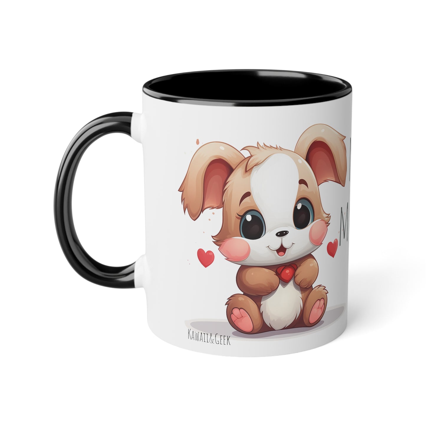 11oz Bi-Color Mug: "Morning Hug" Teddy Duo - EU