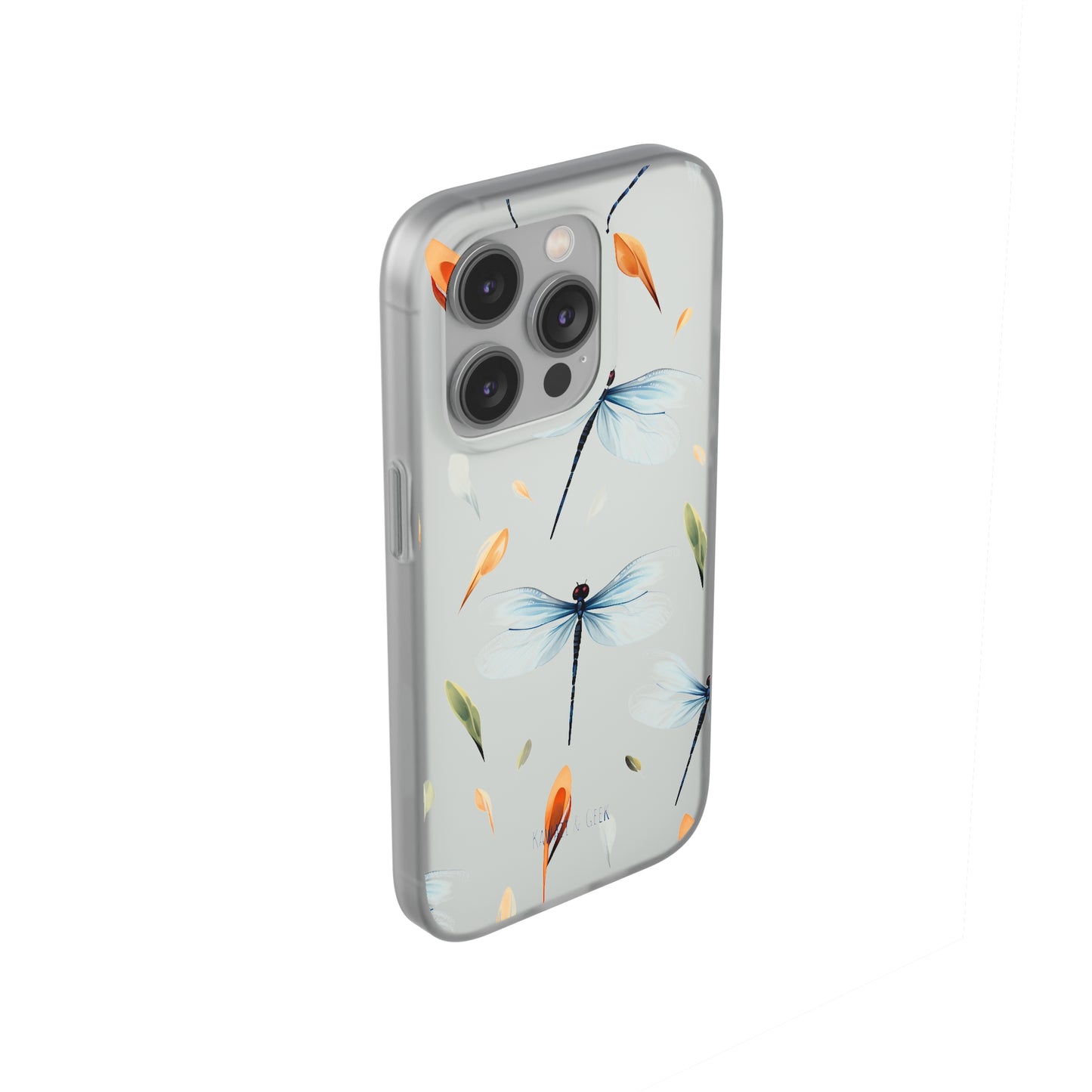 Dragonfly Dreams: Transparent Flexi Phone Case