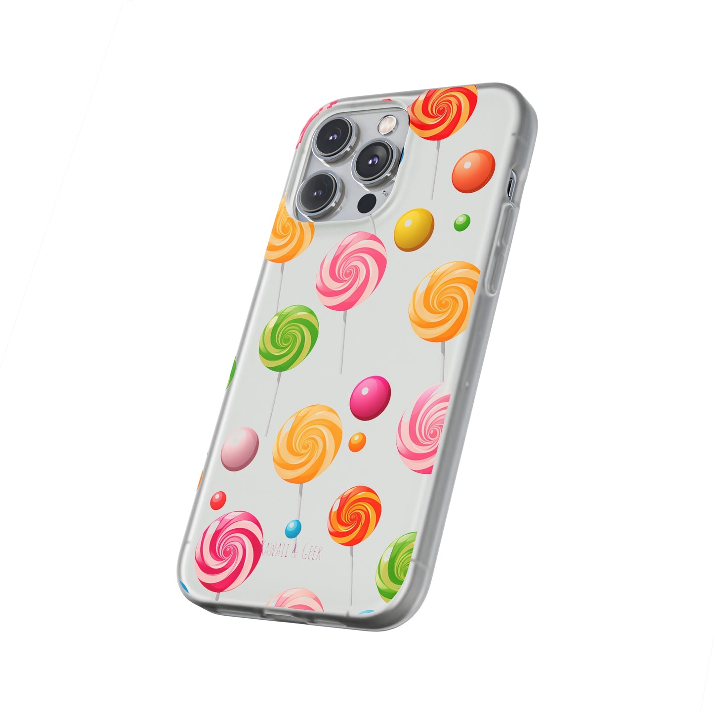 Vibrant Lollypop Array - Flexi Transparent Phone Case