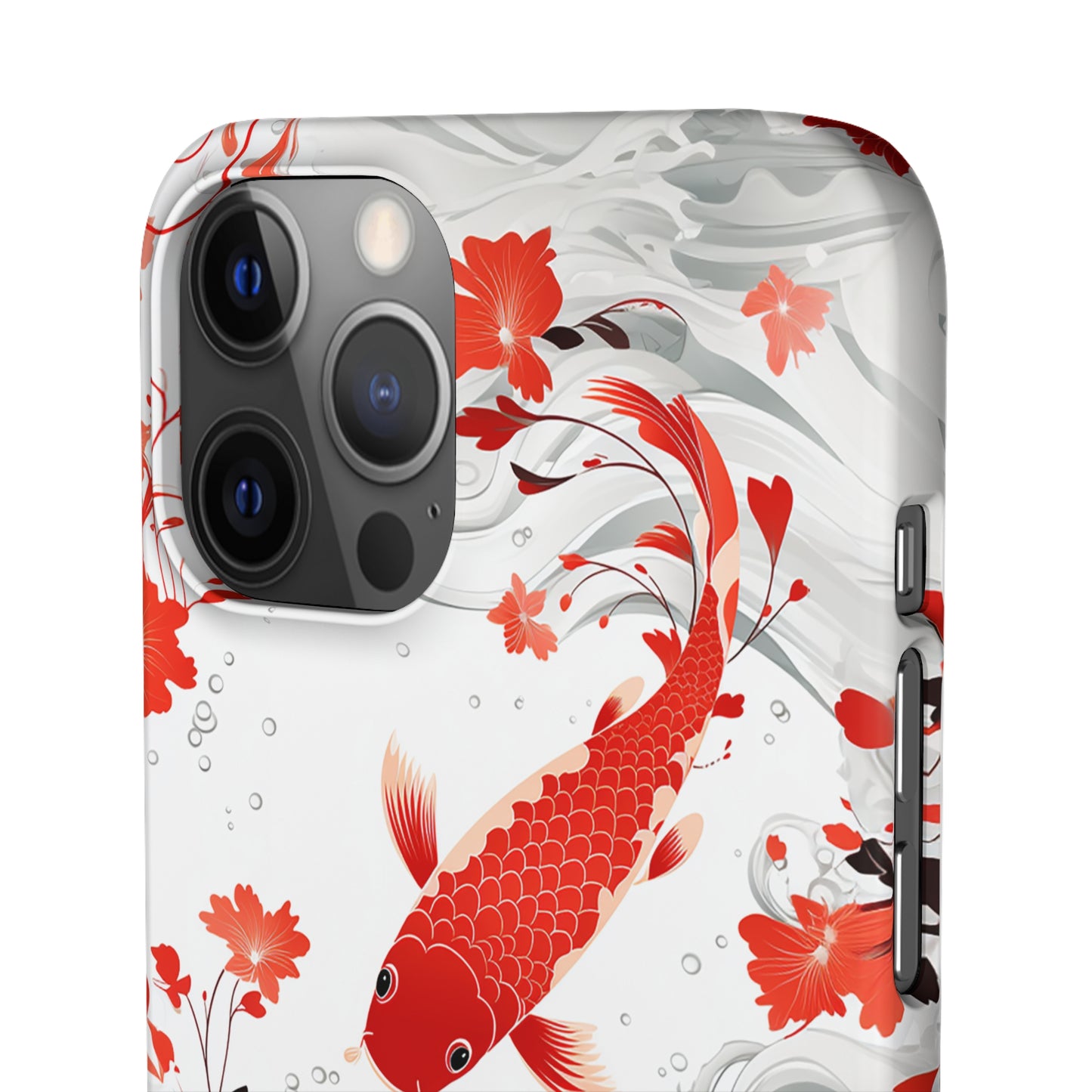 Elegant Koi: Premium Japanese Fish Phone Case