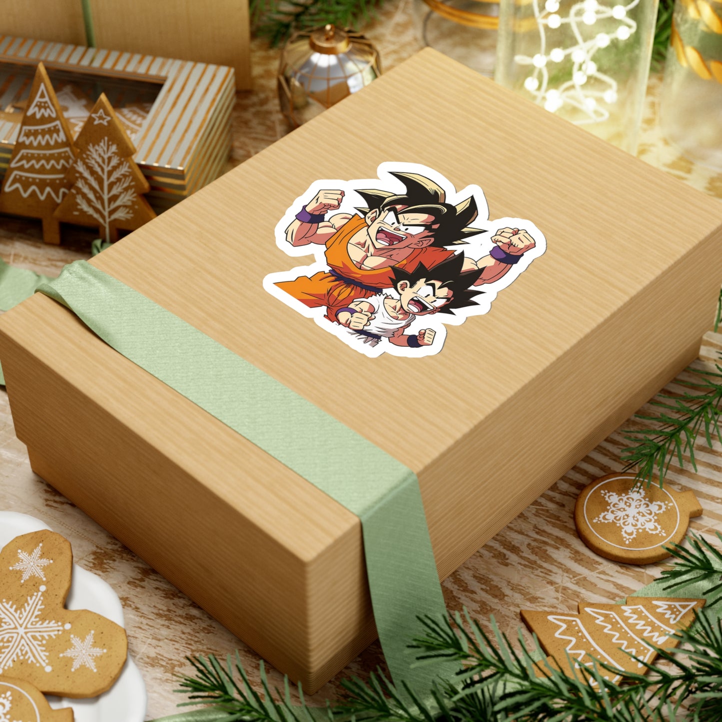 San Goku Sticker - Add Some Joyful and Nostalgic Style to Your Tech - Draon Ball