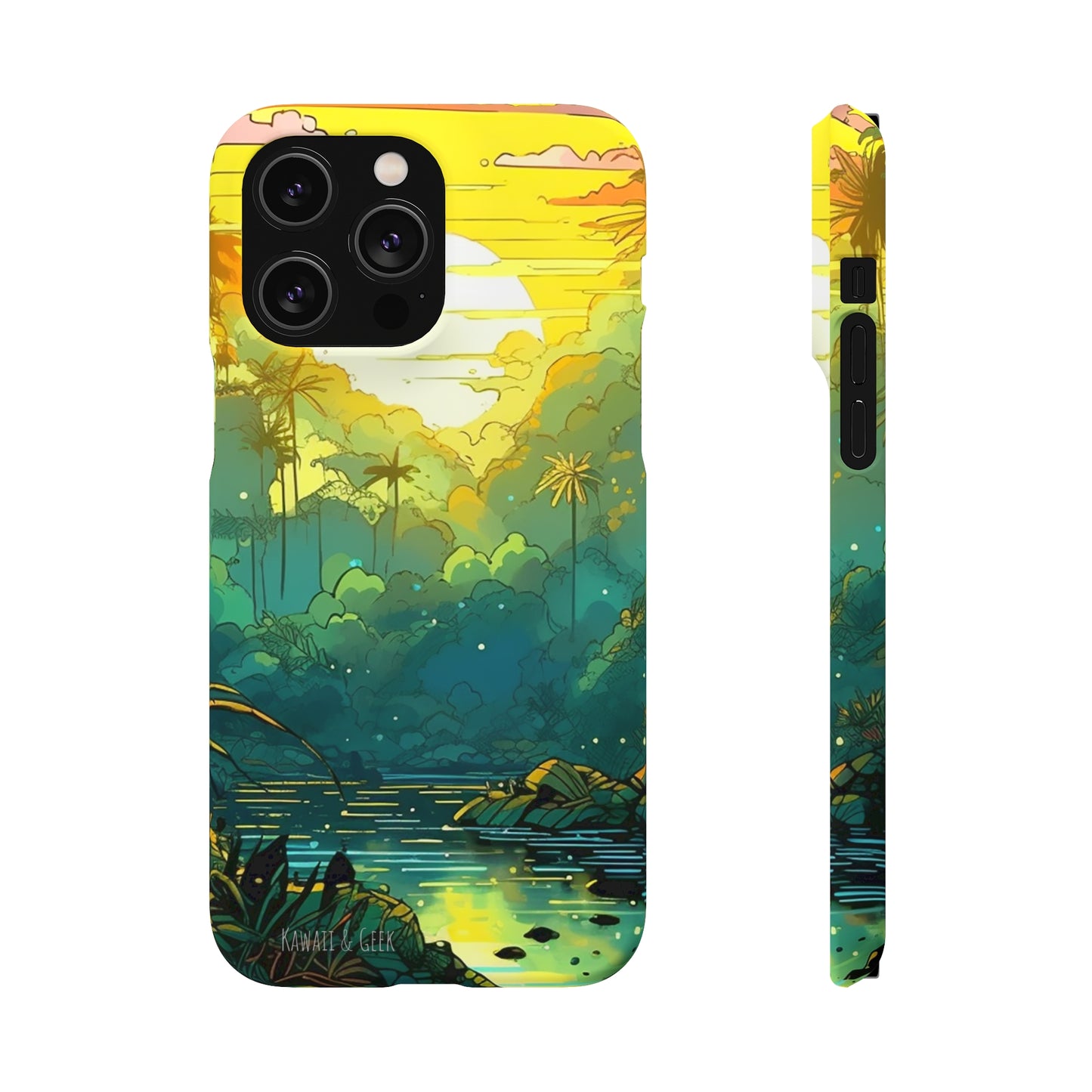 Rainforest at Sunset Phone Case - Capture the Serenity of Nature on Your Device