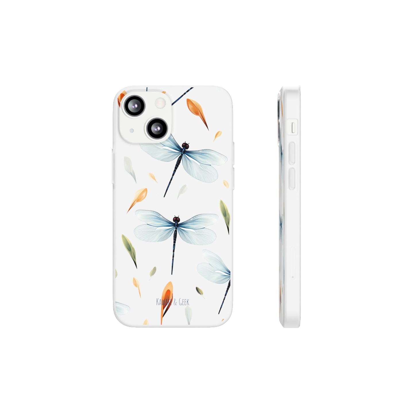 Dragonfly Dreams: Transparent Flexi Phone Case