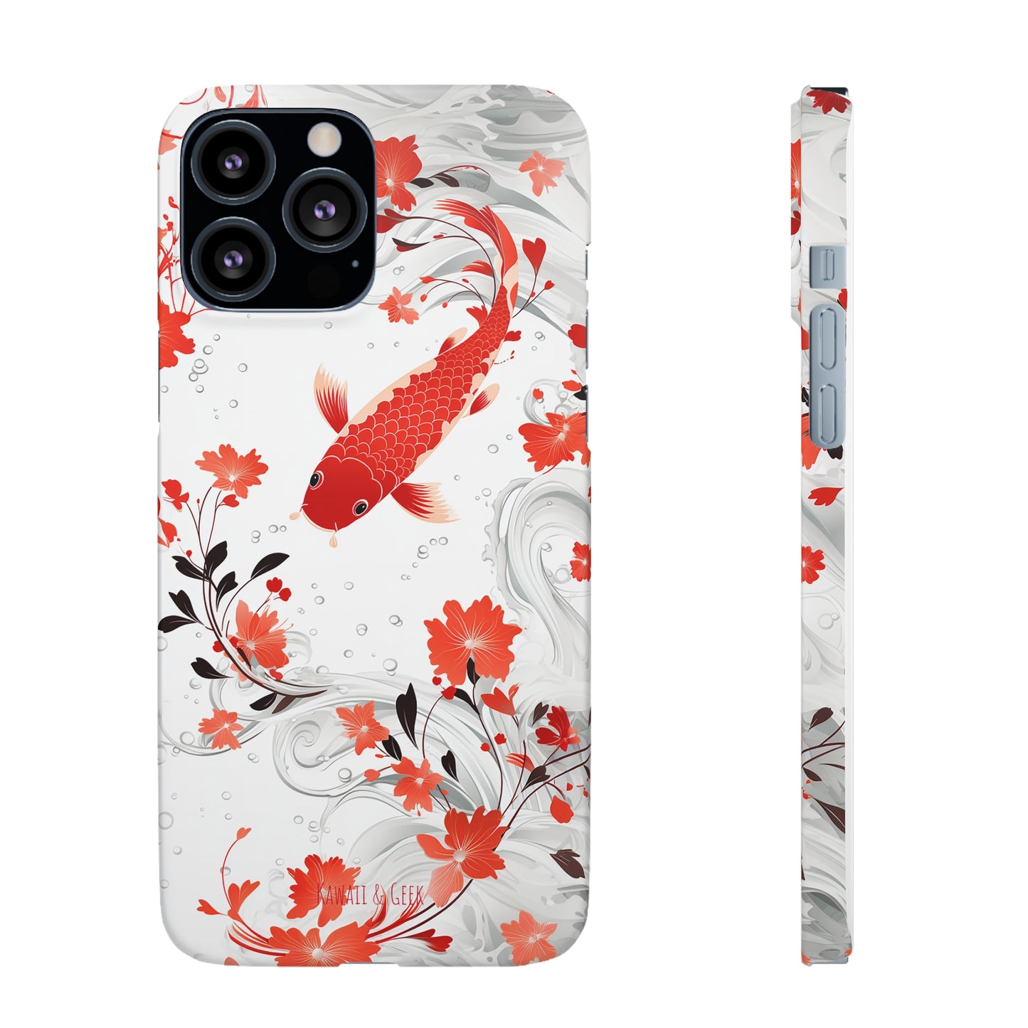 Elegant Koi: Premium Japanese Fish Phone Case