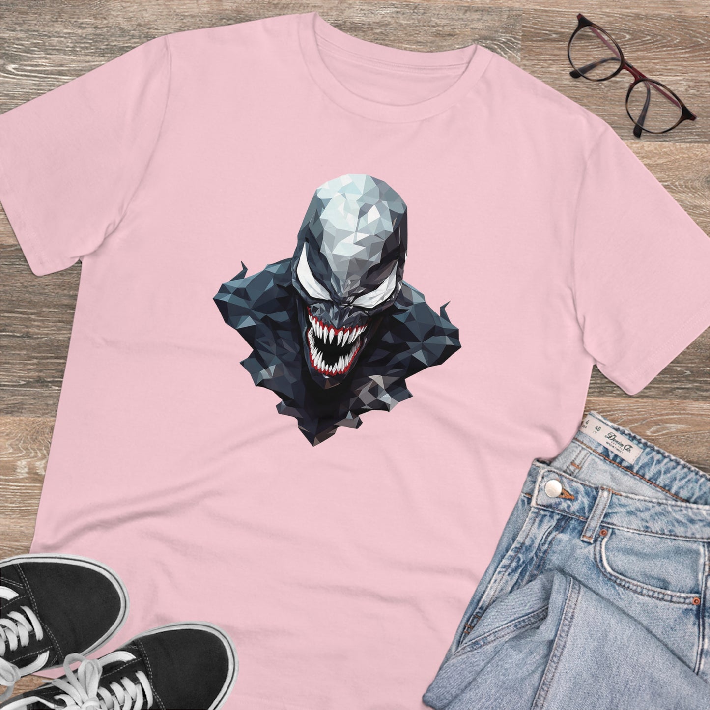 Venom Polygonal T-Shirt - Unleash the Symbiote Power