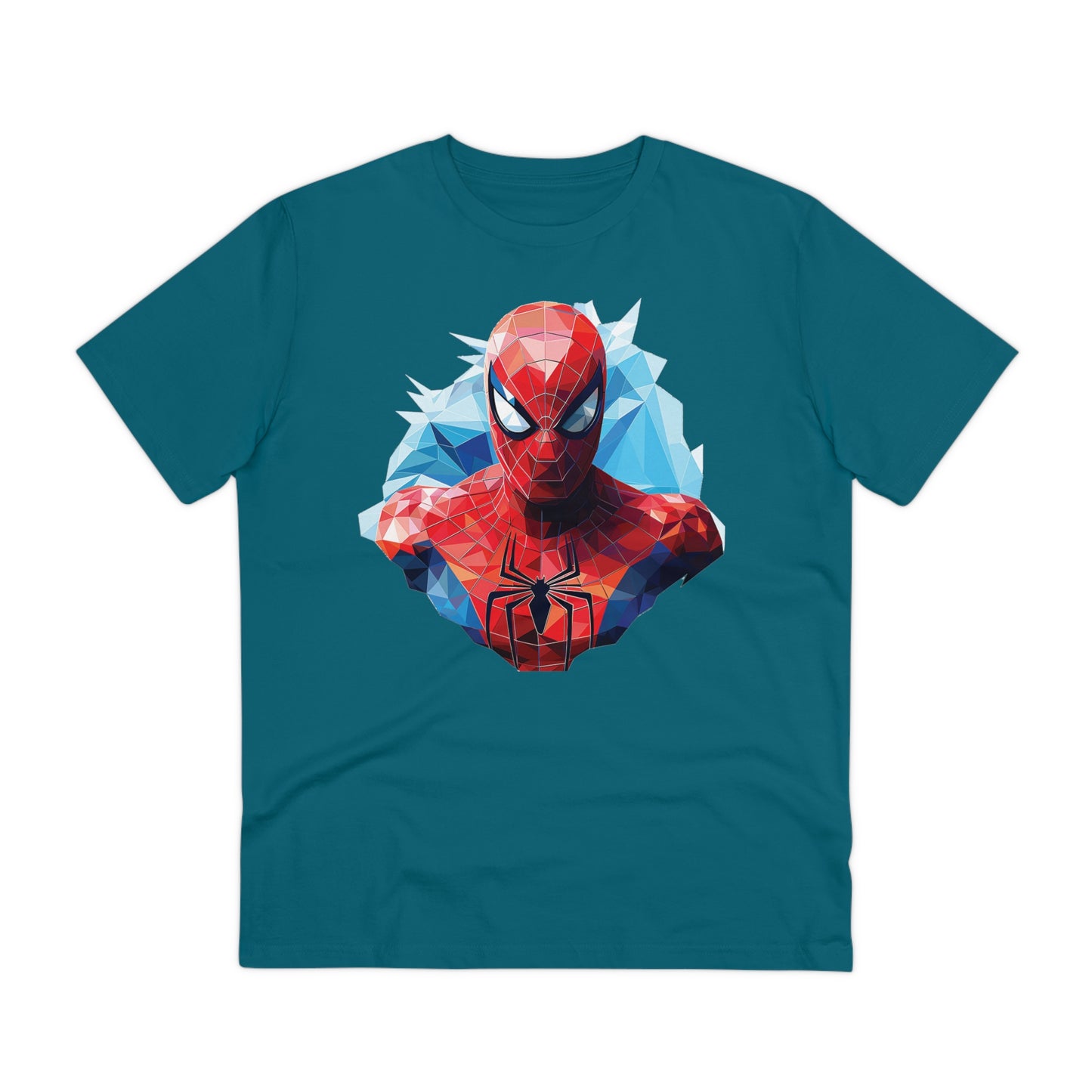 Spider-Man Polygonal Geometric T-Shirt - Swing into Stylish Adventure