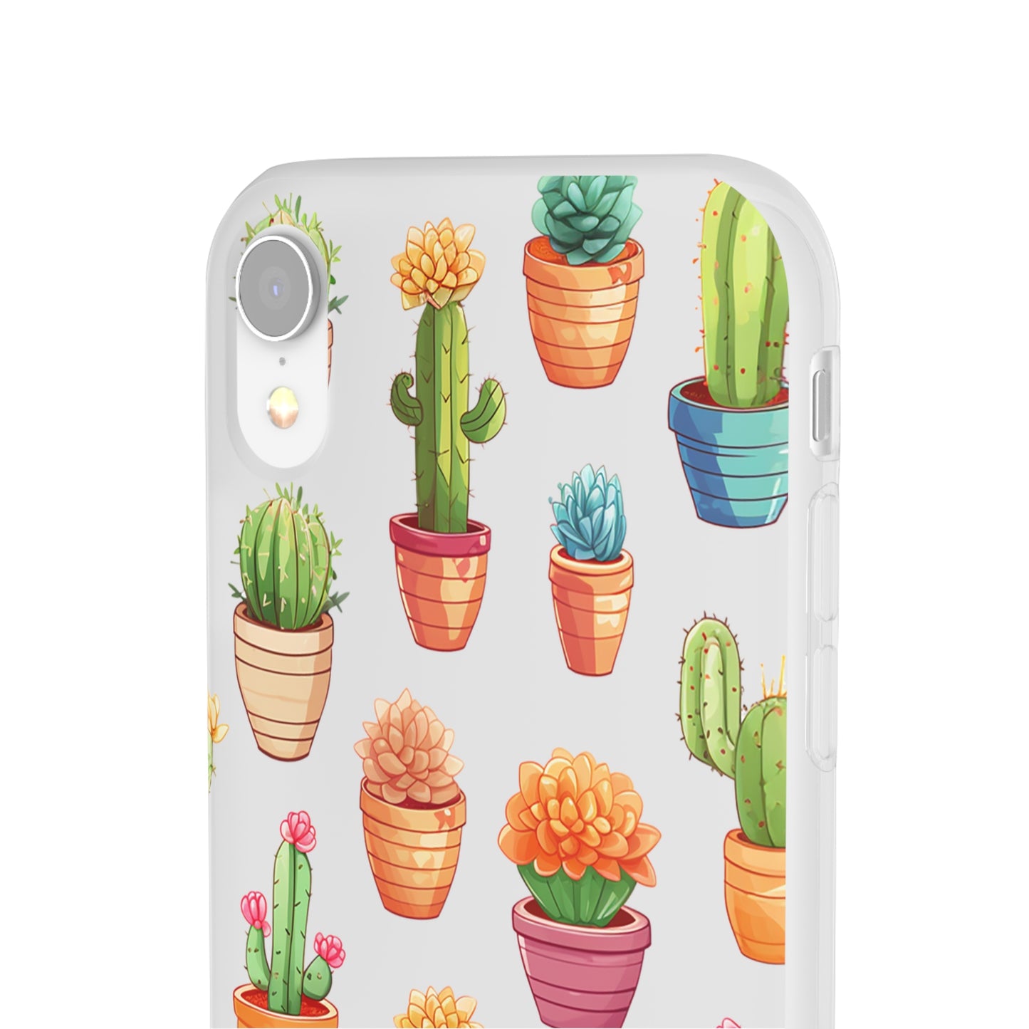 Charming Cactus Flexi and semi Transparent Phone Case