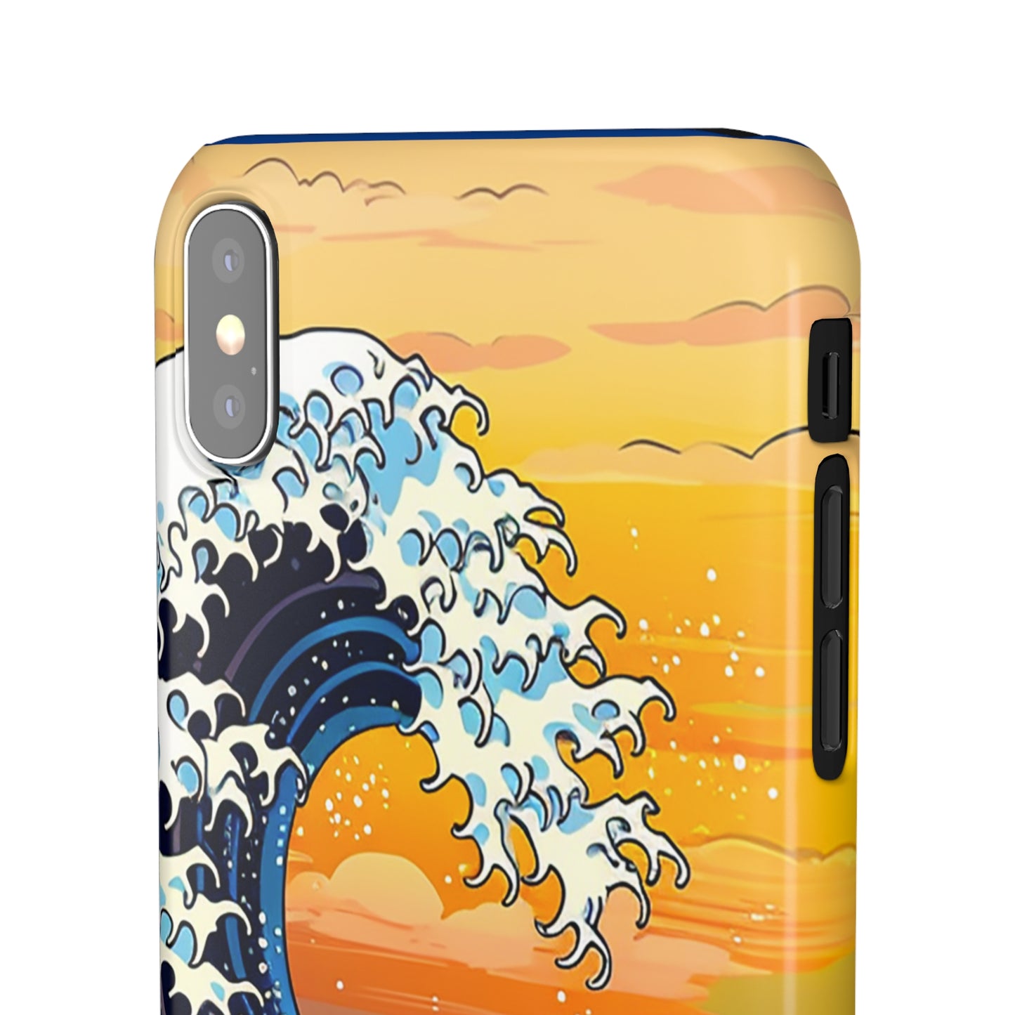 Sunset Big Wave Phone Case - Embrace the Majestic Hokusai Style in Your Hands